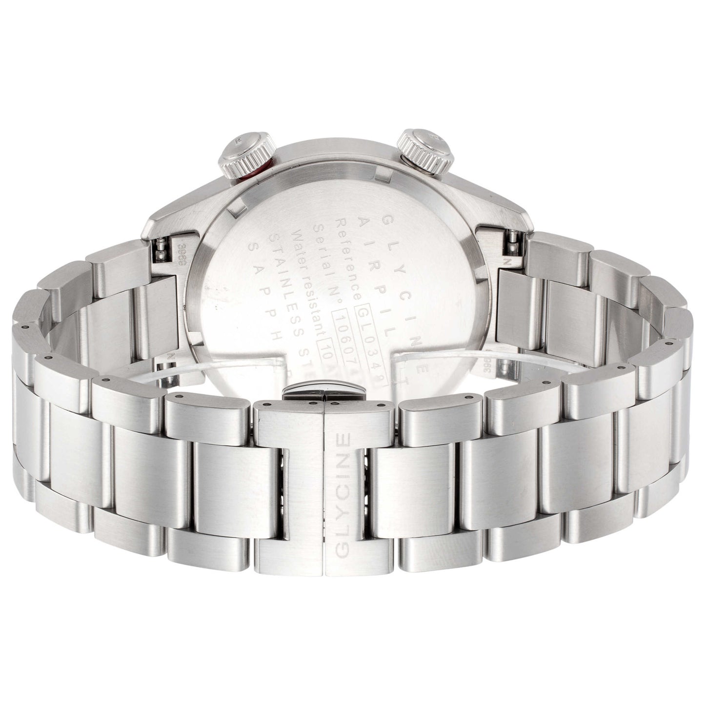 Back view of Glycine Airpilot GMT Men's Quartz Watch GL0348