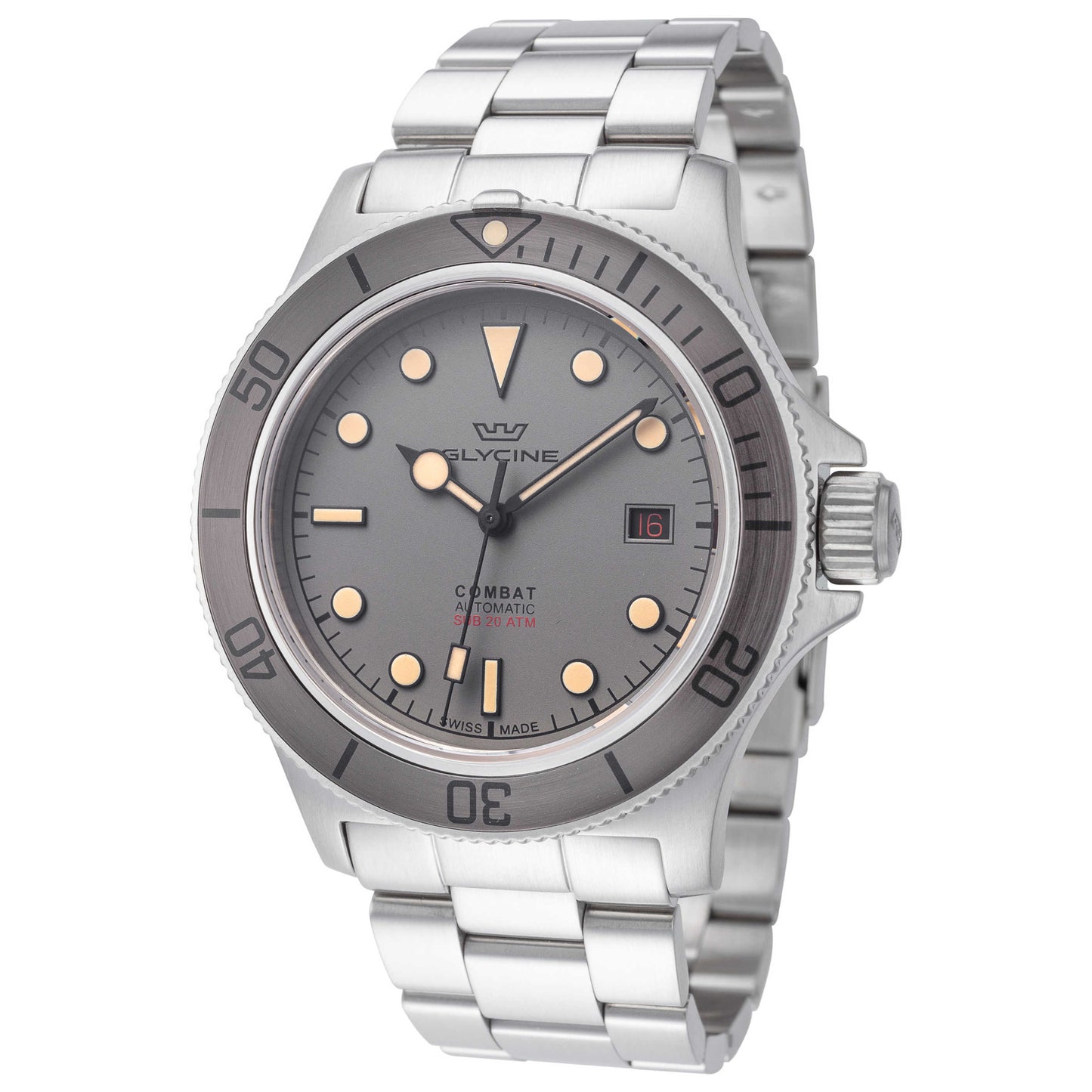Front view of Glycine Combat Men's Automatic Watch GL0419
