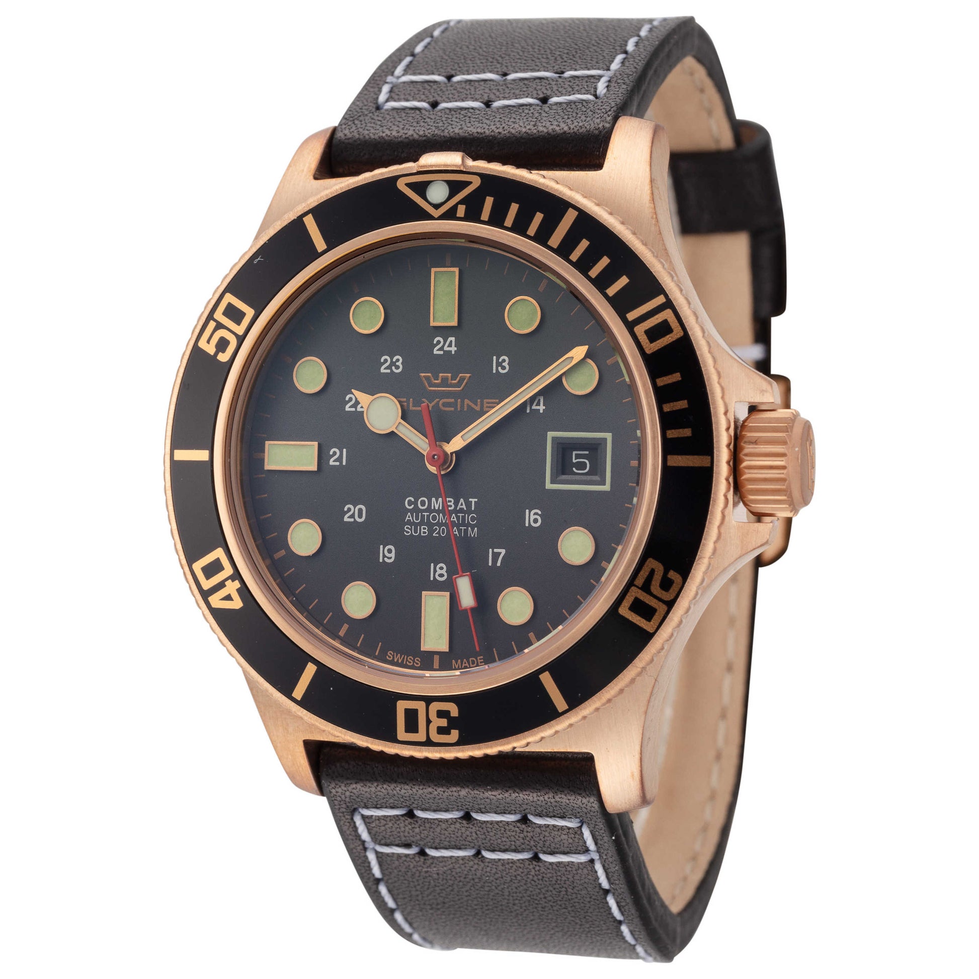 Front view of Glycine Combat Men's Automatic Watch GL0425