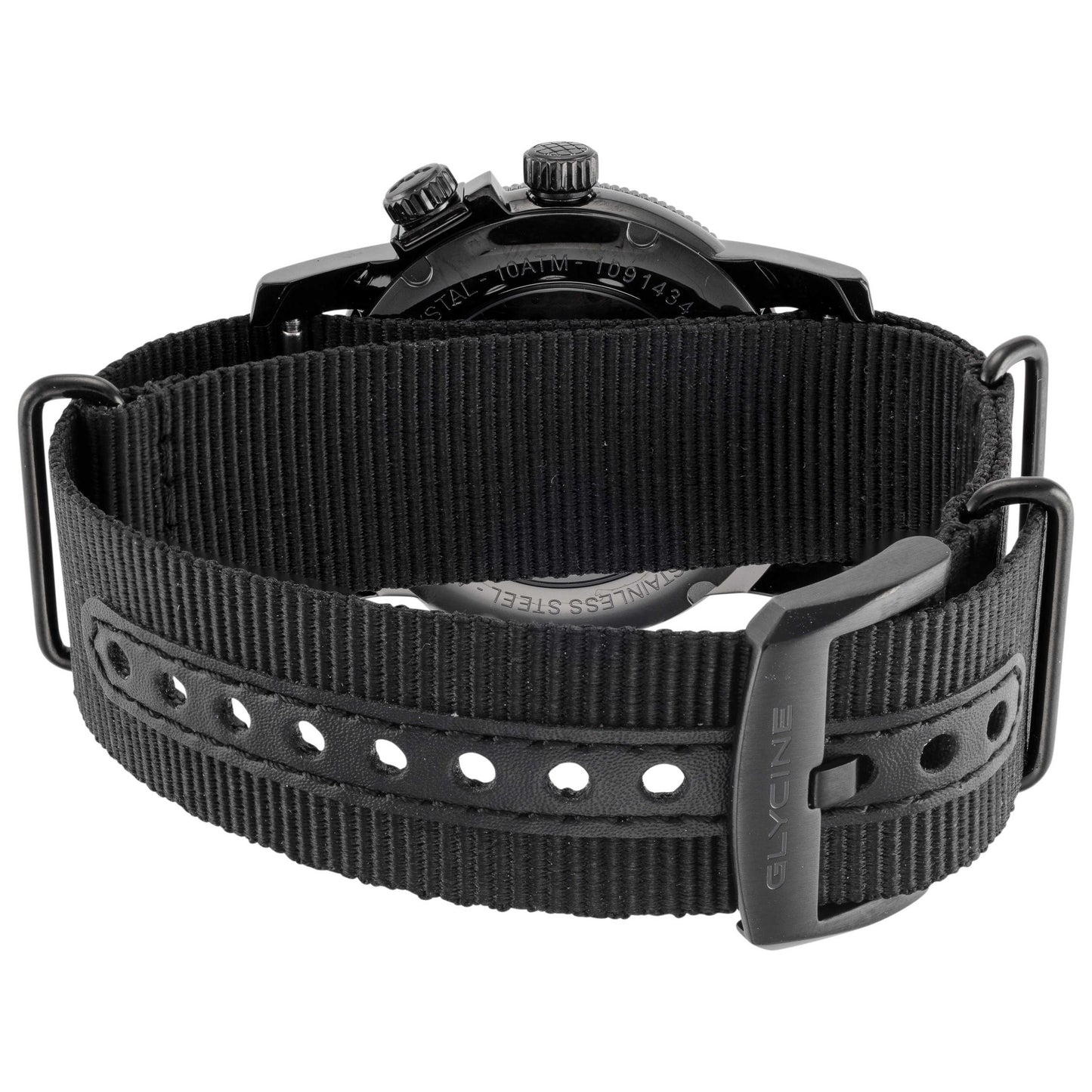 Back view of Glycine Airman Contemporary GMT Men's Automatic Watch GL0462