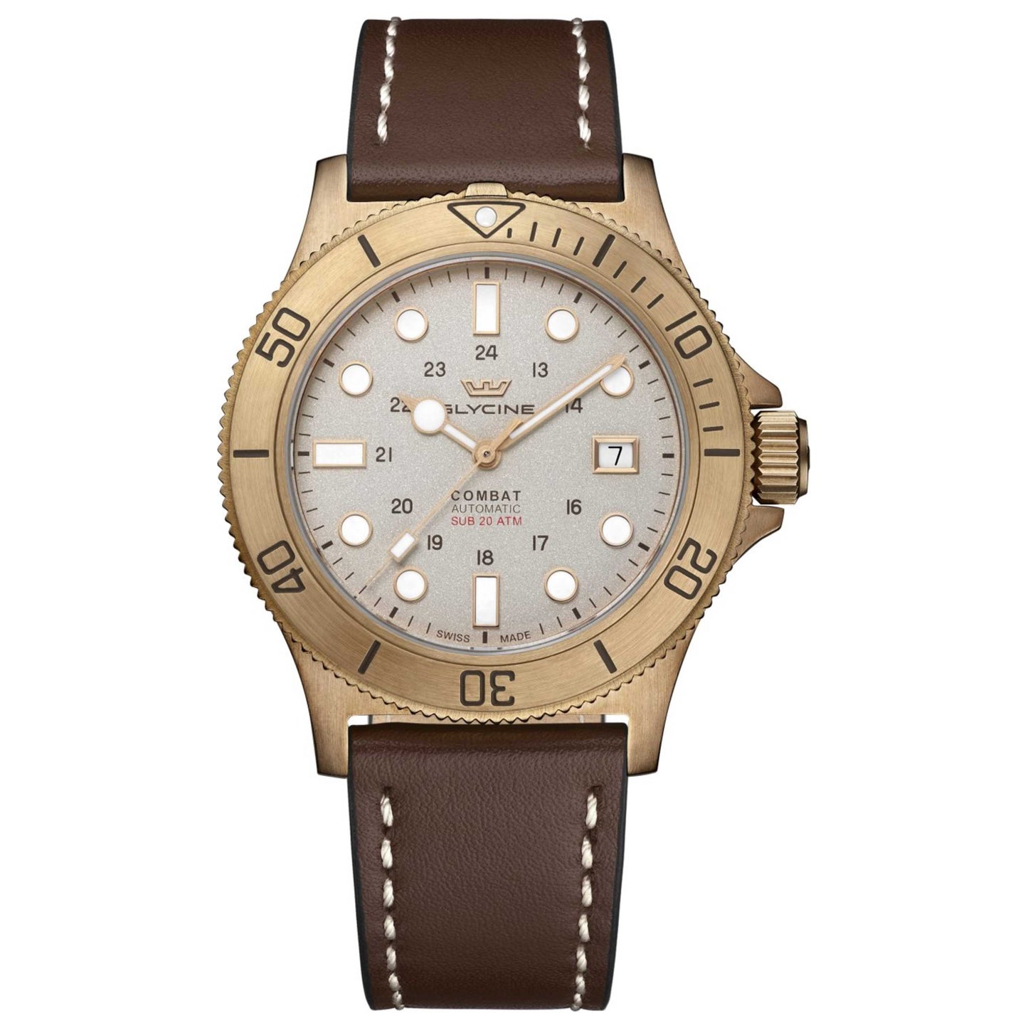 Front view of Glycine Combat Sub Men's Automatic Watch GL0545
