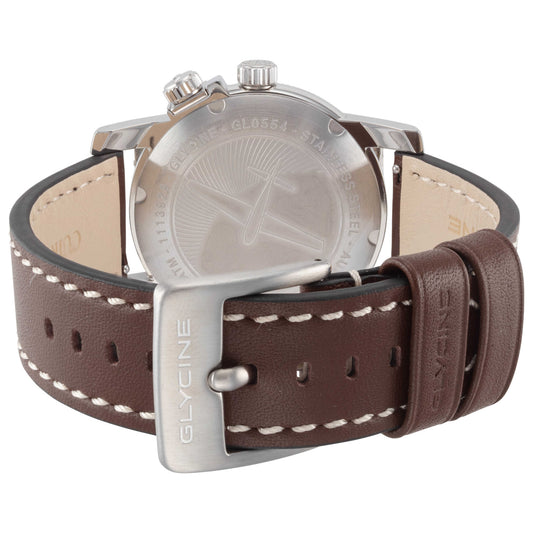Back view of Glycine Ariman Double Twelve Men's Automatic Watch GL0554