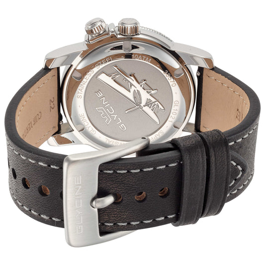 Back view of Glycine Airman Worldtimer Men's Quartz Watch GL1021