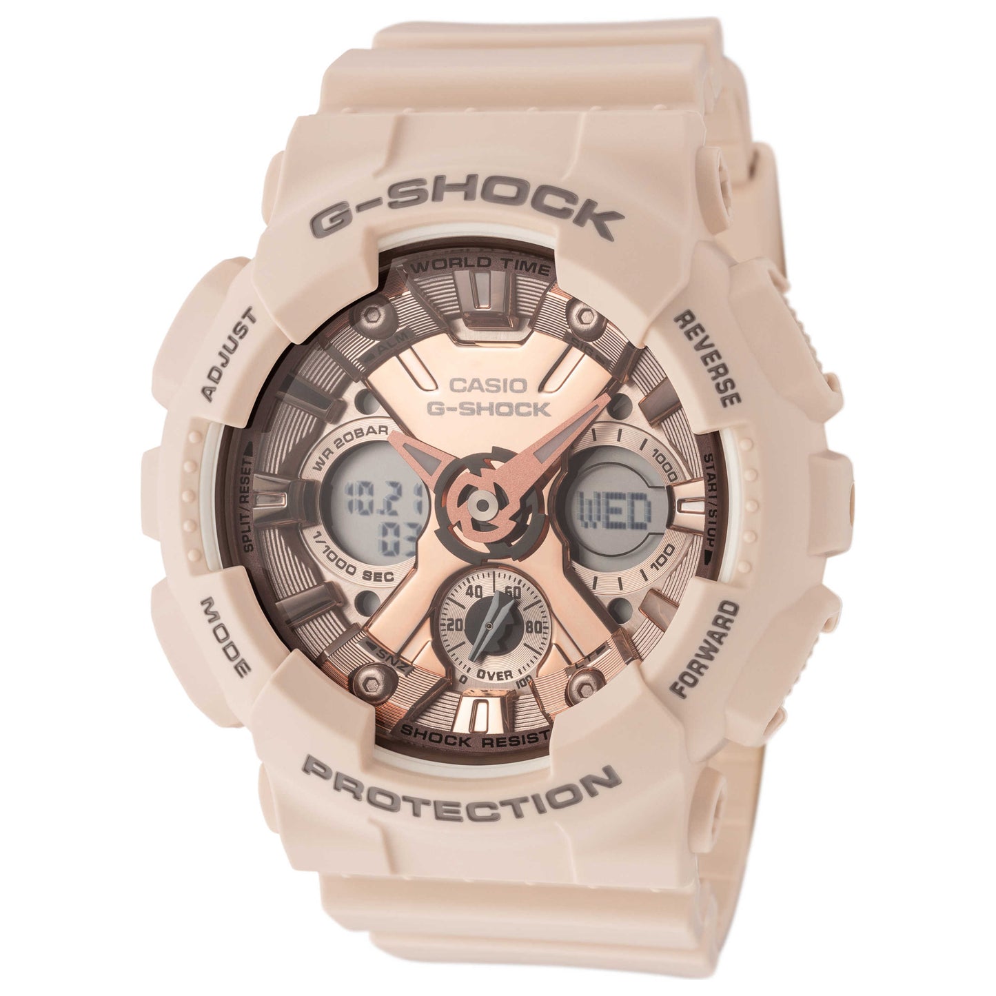 Front view of Casio G-Shock Women's Quartz Watch GMAS120MF-4A