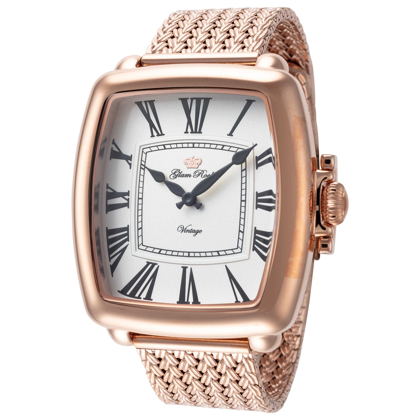 Front view of Glam Rock Vintage Conta Tempo Men's Quartz Watch GR-091-22