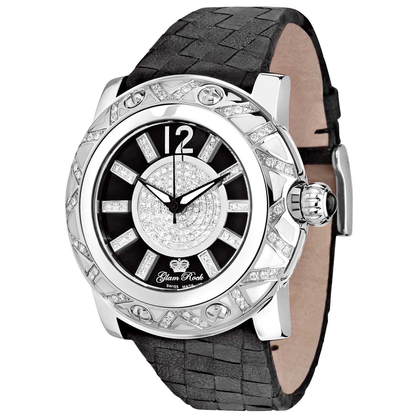 Front view of Glam Rock Miami Women's Quartz Watch GR10046D-N