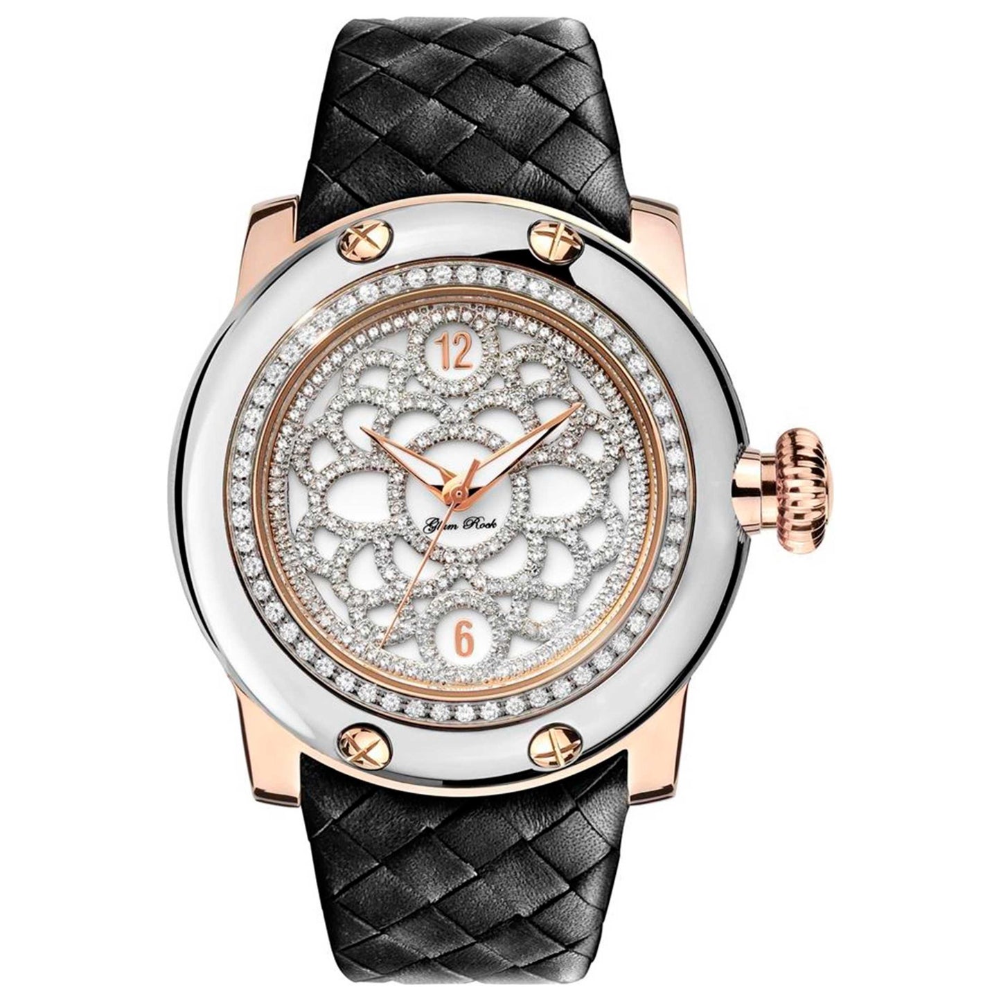 Front view of Glam Rock Miami Women's Quartz Watch GR10522D