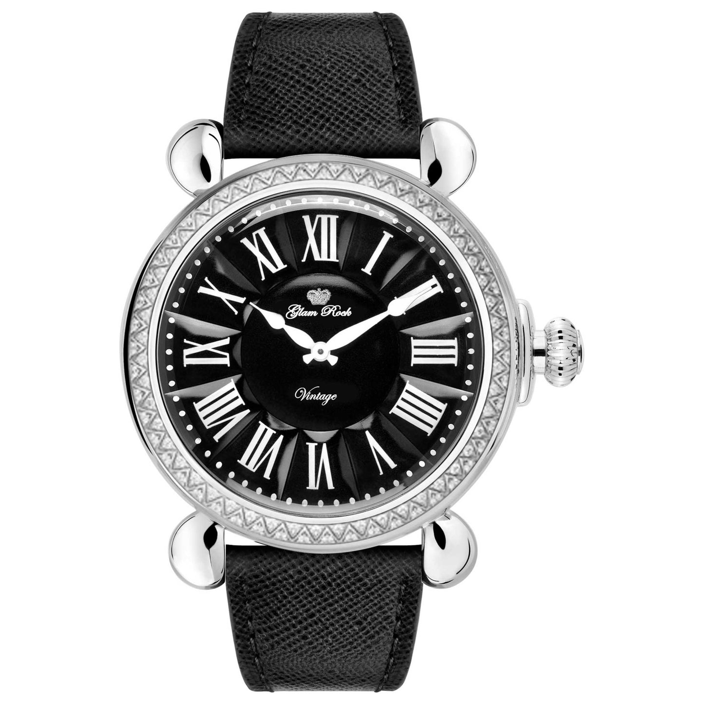 Front view of Glam Rock Vintage Unisex Quartz Watch GR28043DS