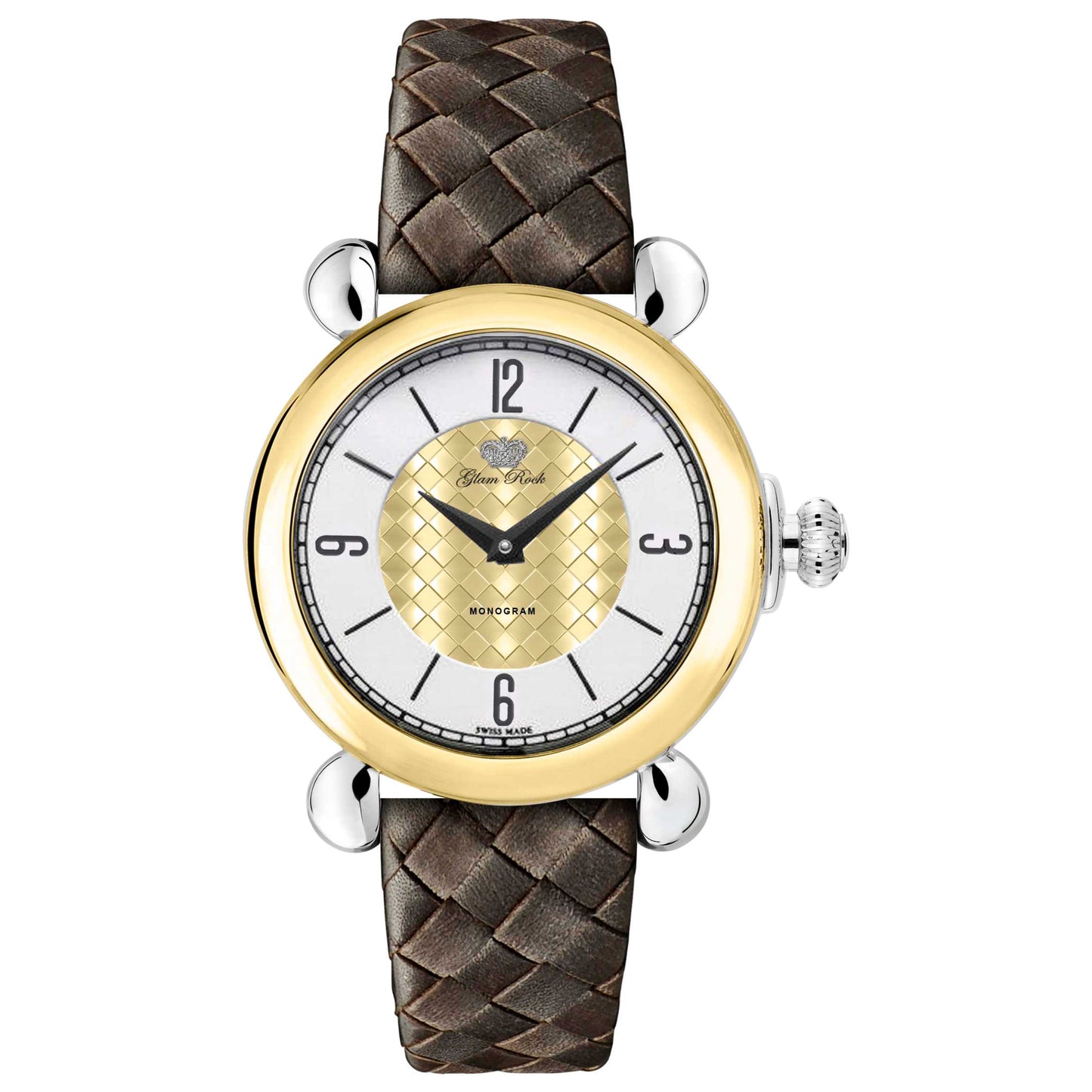 Front view of Glam Rock Vintage Women's Quartz Watch GR28052