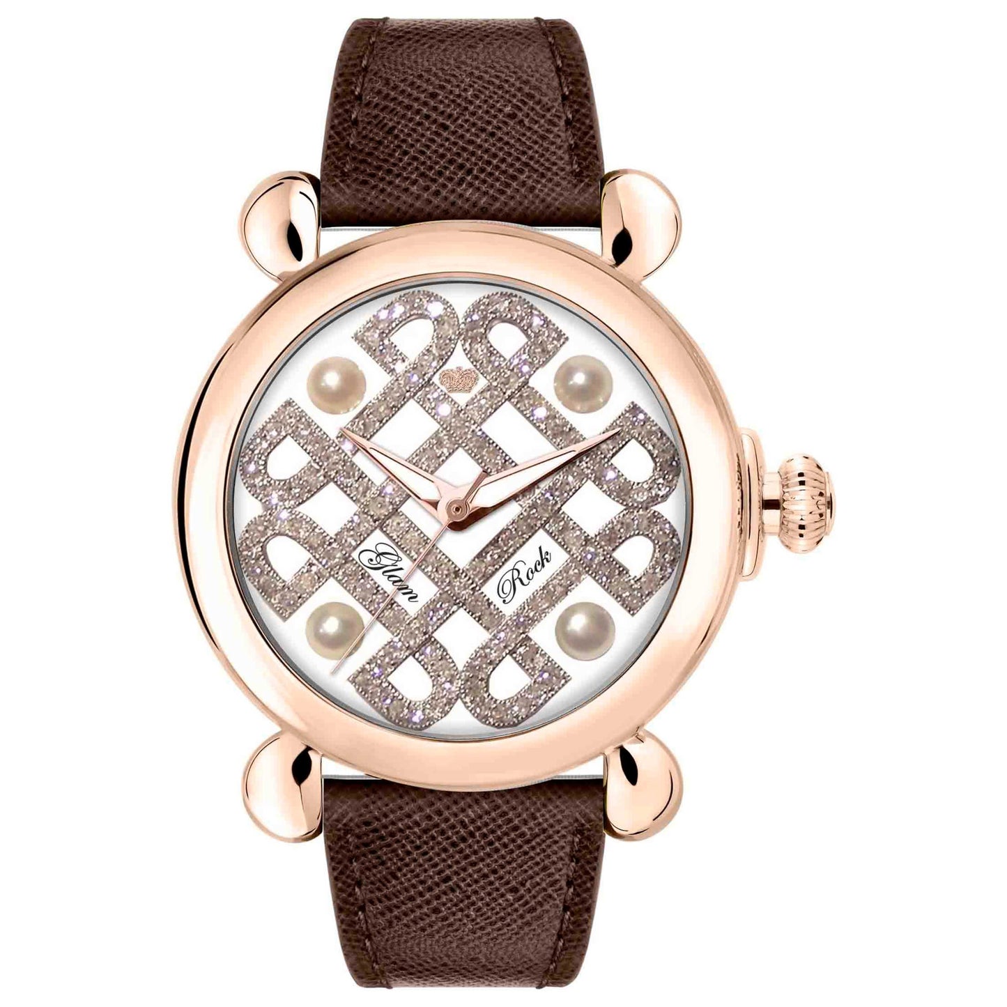 Front view of Glam Rock Vintage Women's Quartz Watch GR28074
