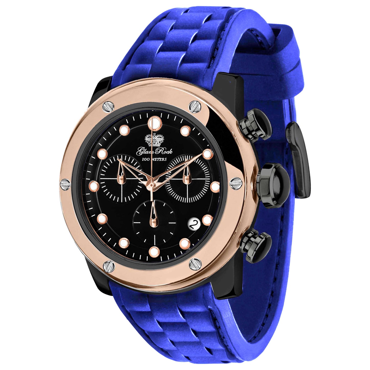 Front view of Glam Rock Aqua Rock Unisex Quartz Watch GR50114C