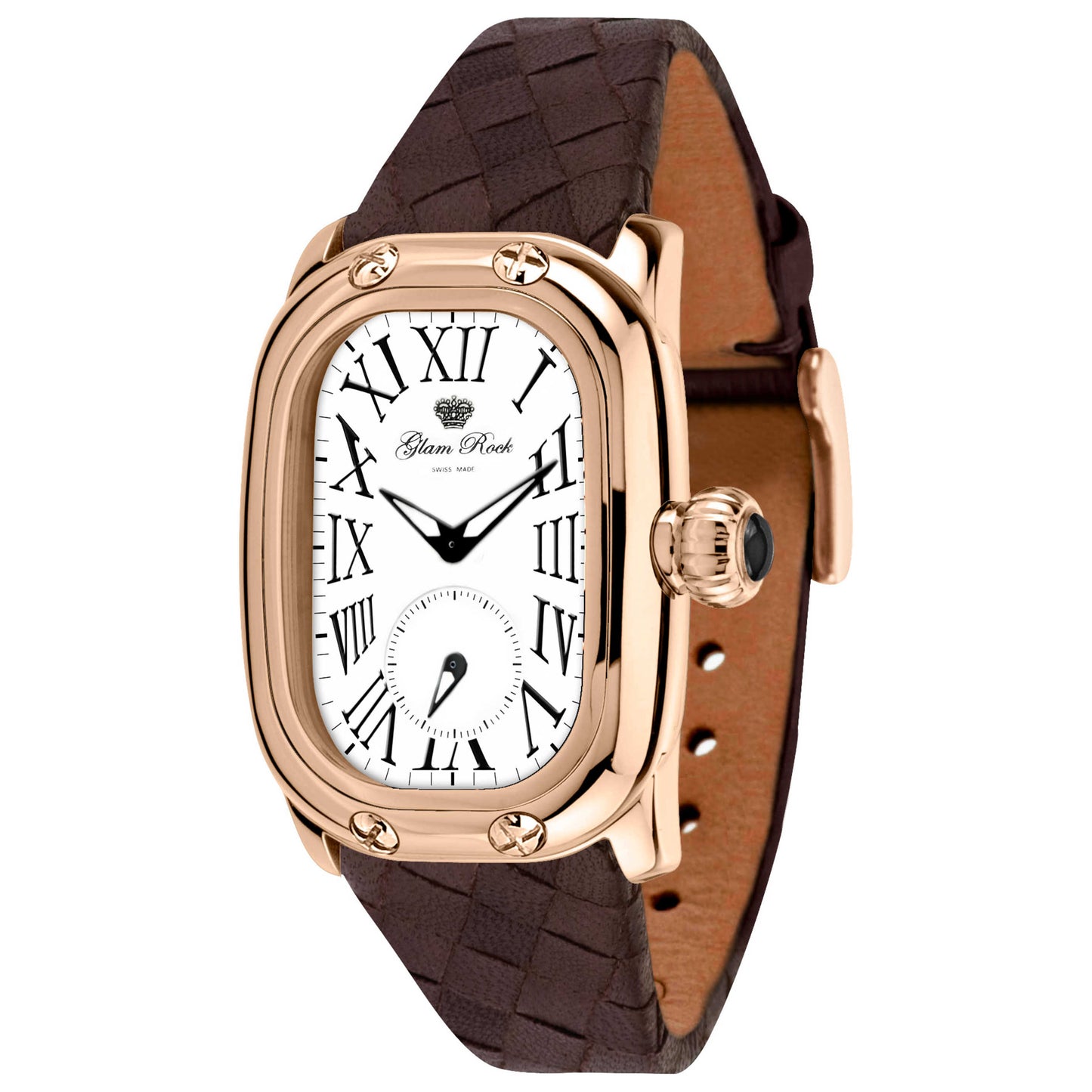 Front view of Glam Rock Monogram Women's Quartz Watch GR72309N