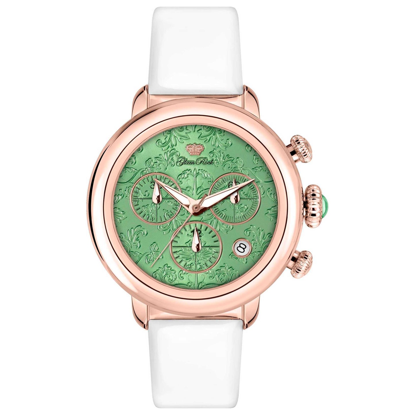 Front view of Glam Rock Bal Harbour Women's Quartz Watch GR77109N