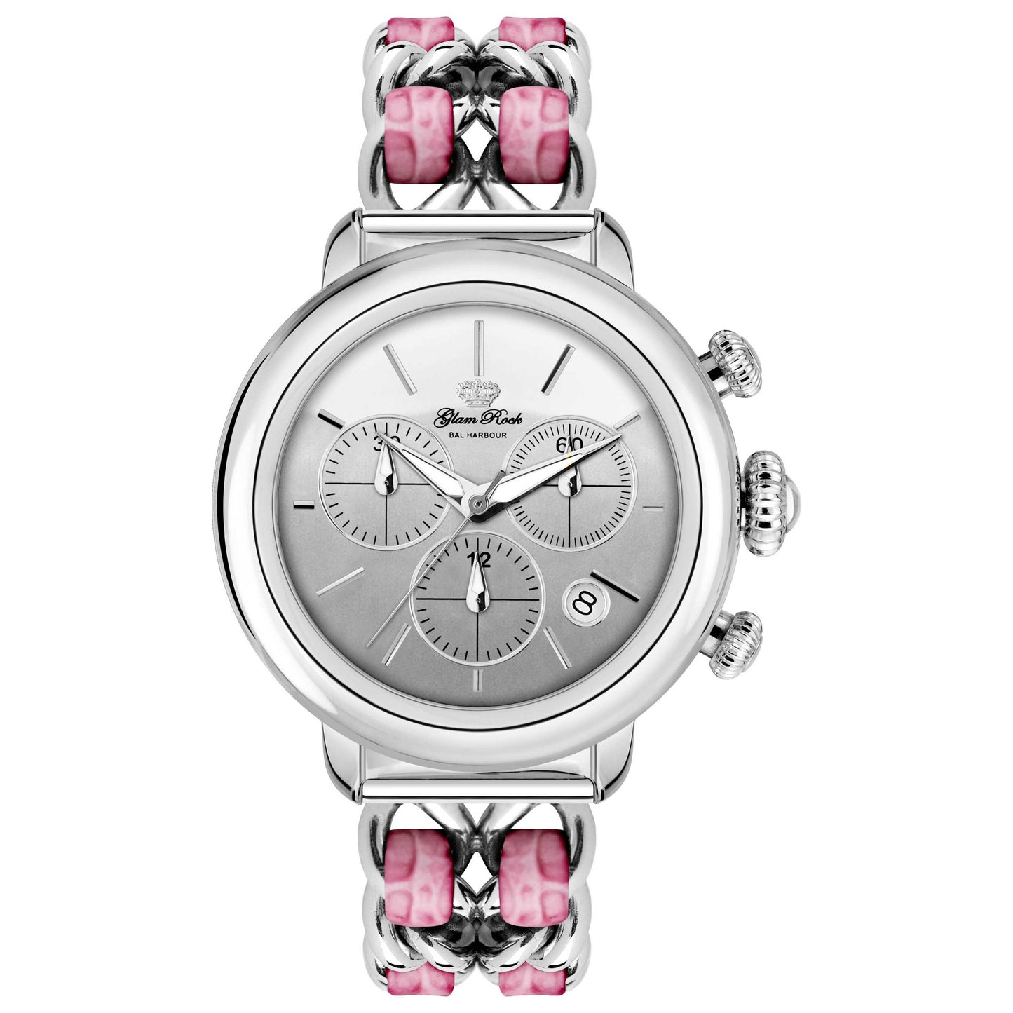 Front view of Glam Rock Bal Harbour Women's Quartz Watch GR77129N