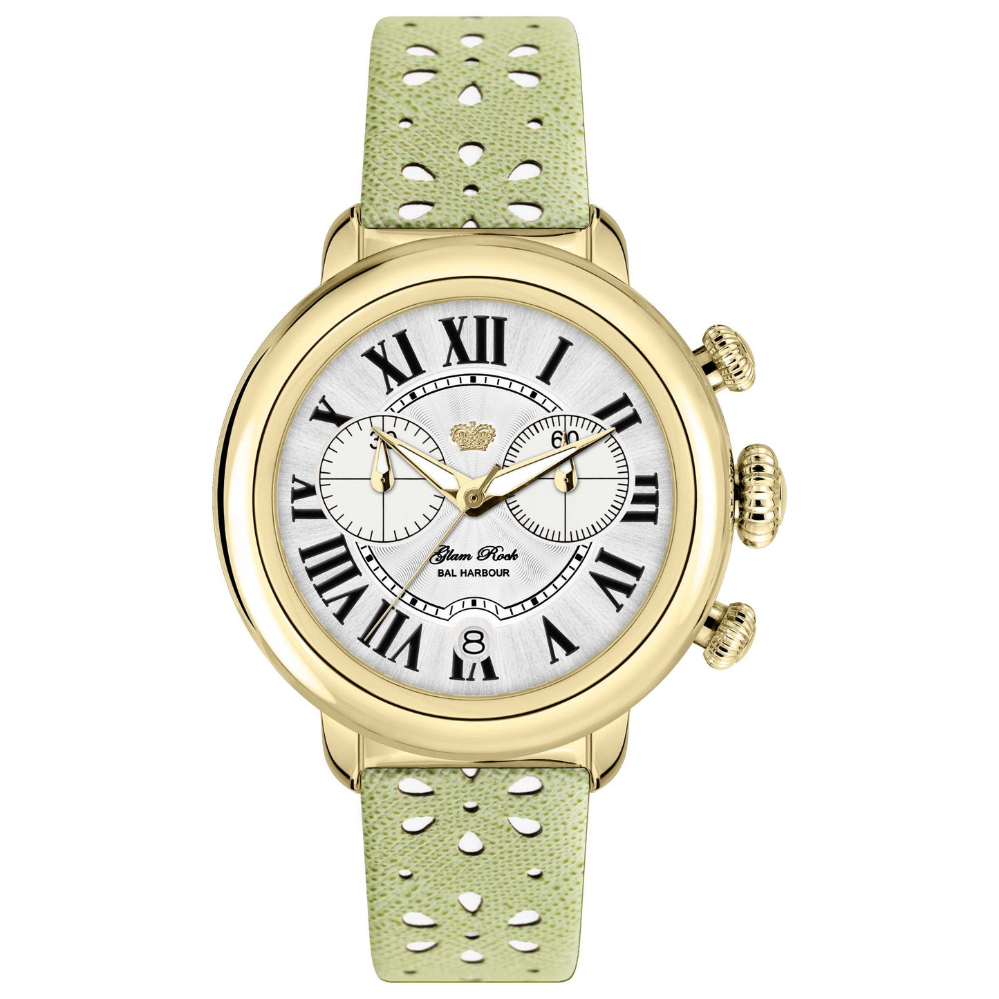 Front view of Glam Rock Bal Harbour Women's Quartz Watch GR77137N
