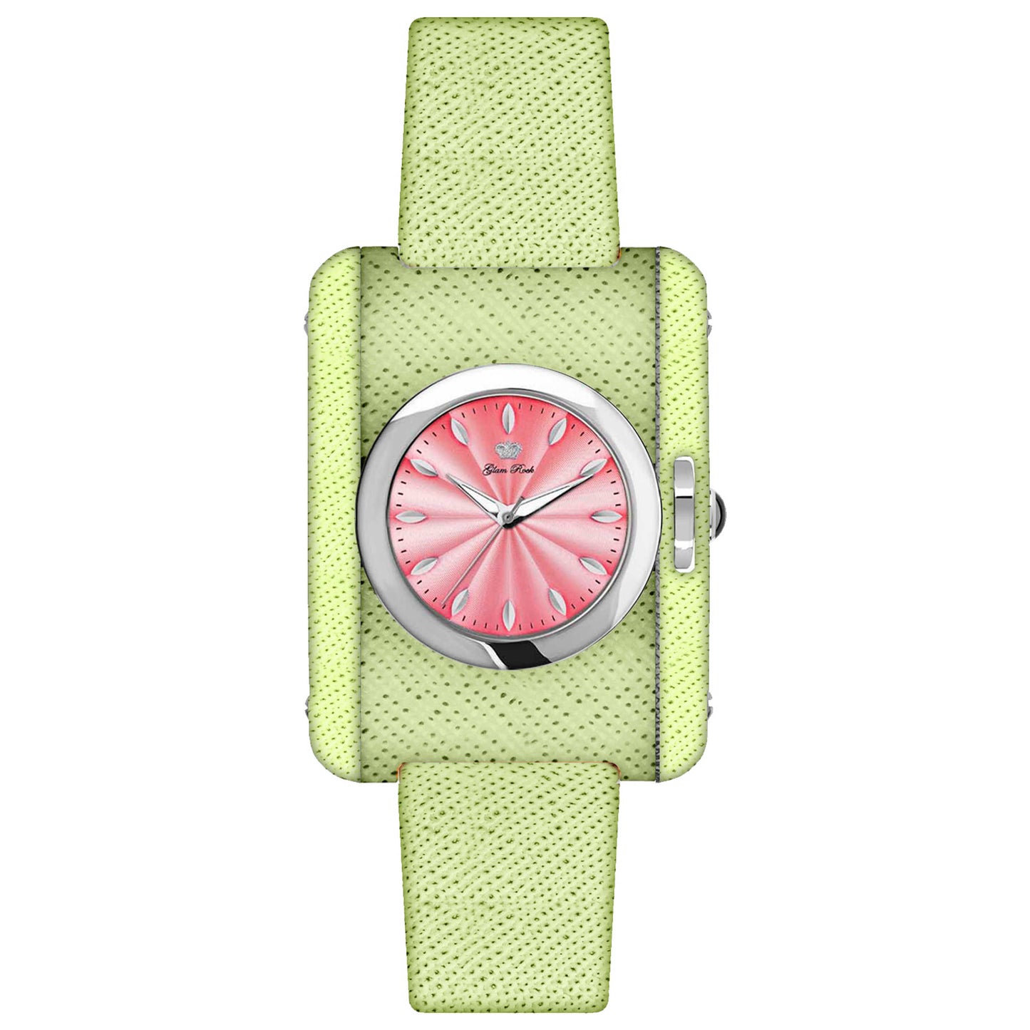 Front view of Glam Rock Icon Women's Quartz Watch GR80068RED