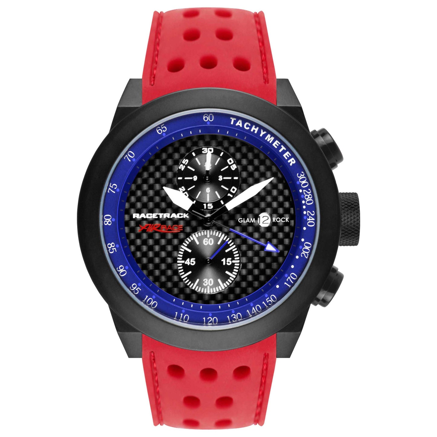 Front view of Glam Rock Racetrack Men's Quartz Watch GRT29115F-N