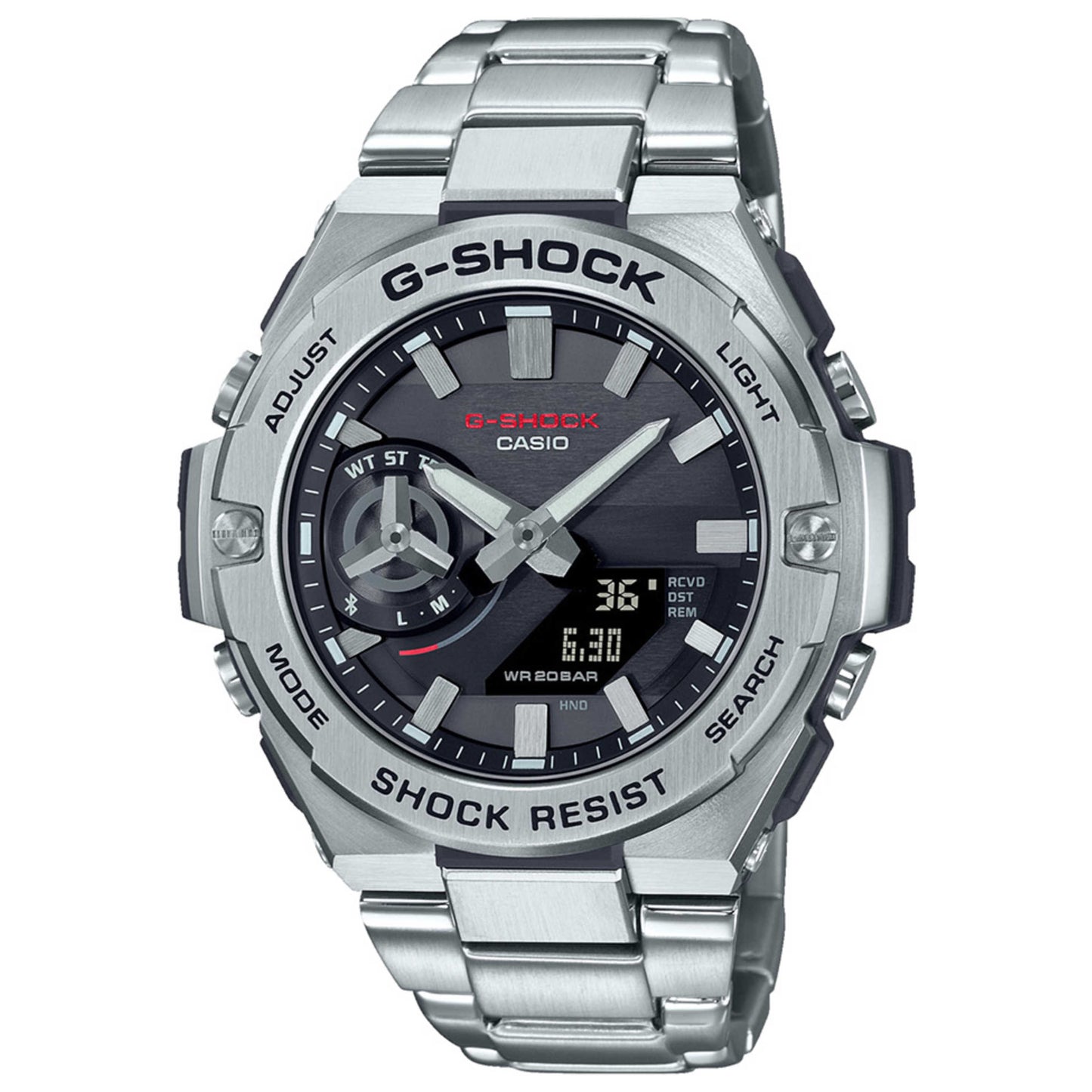 Front view of Casio G-Shock Men's Solar Watch GST-B500D-1AER