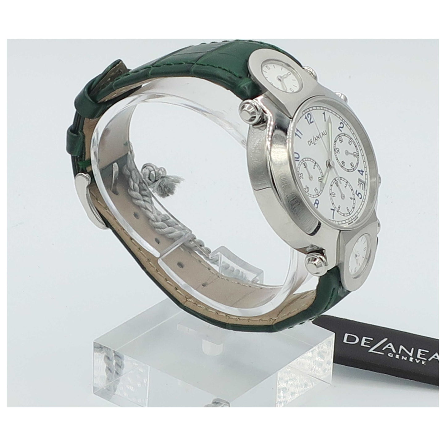 DeLaneau Three Times Zones Men's Automatic Watch GTC000-ST-ML162C-SDB - Image #3