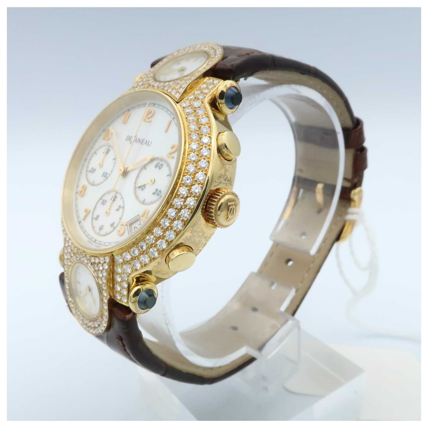 DeLaneau Three Times Zones Women's Automatic Watch GTC077-YG-NN095C-SDV - Image #4