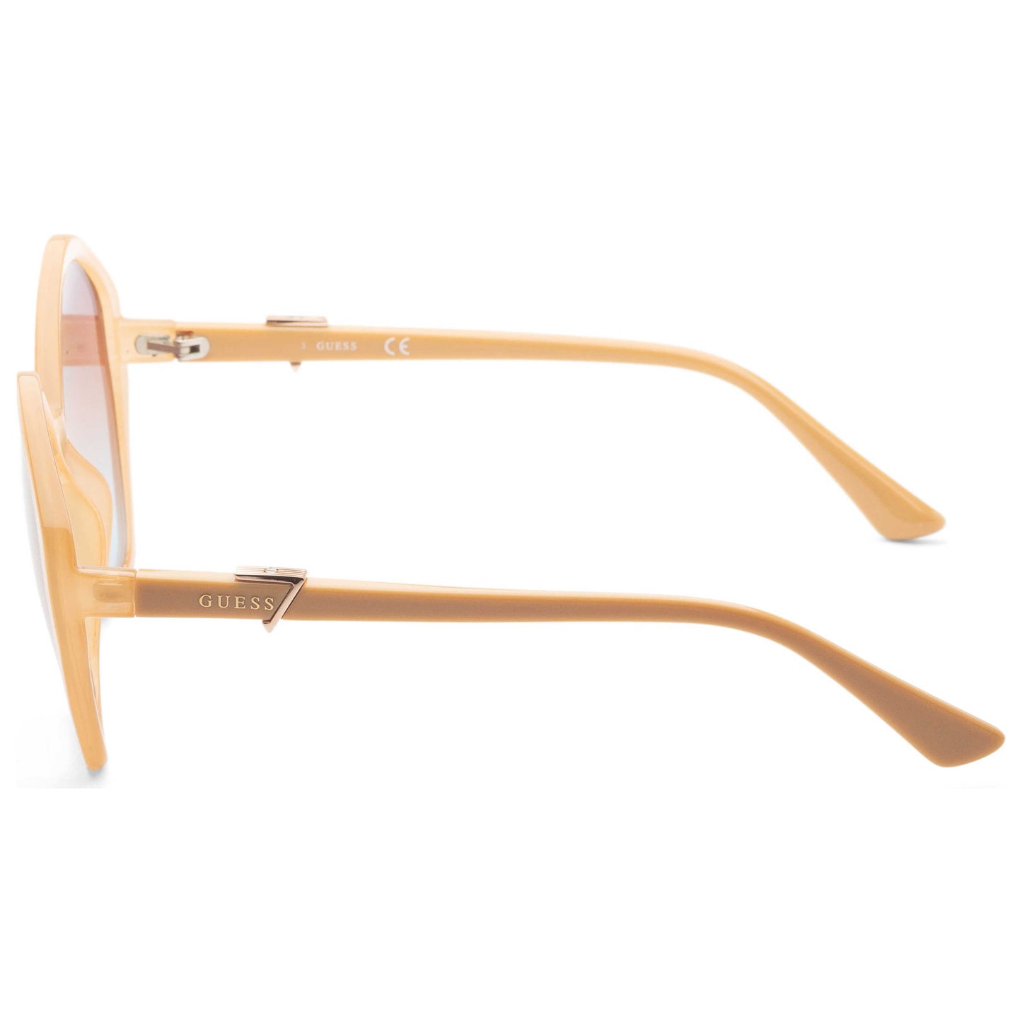 Left view of Guess Fashion Women's Sunglasses GU7813-57F-58