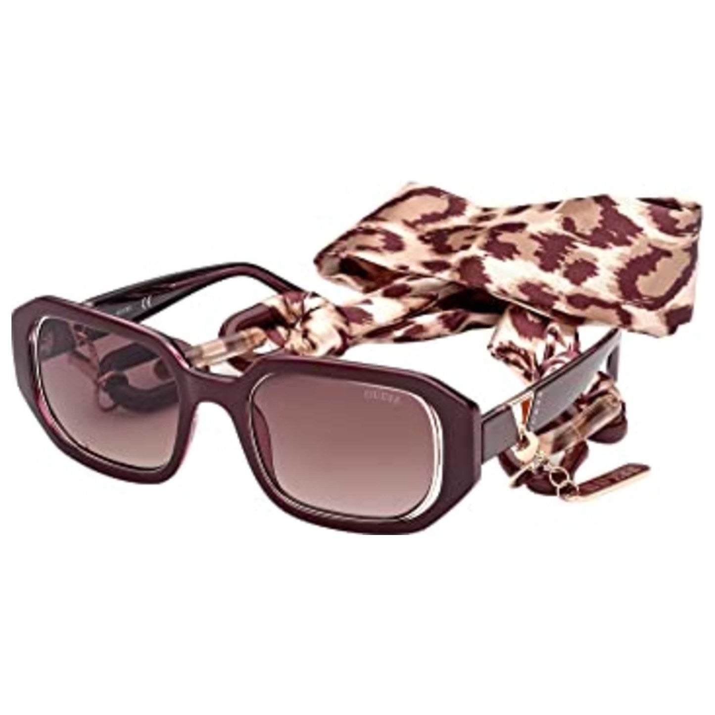 Front view of Guess Fashion Women's Sunglasses GU7817-69F-53