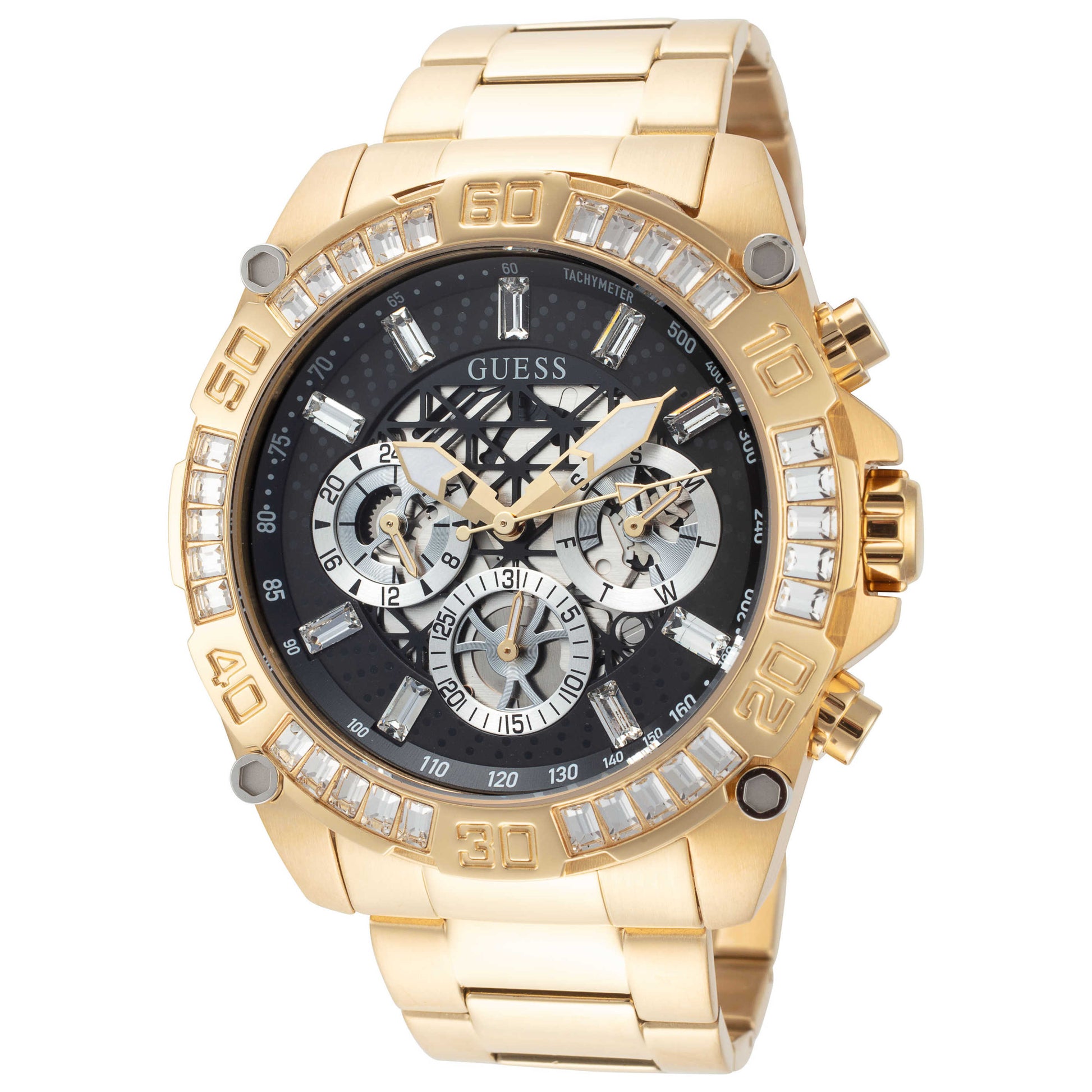 Front view of Guess Trophy Men's Quartz Watch GW0390G2