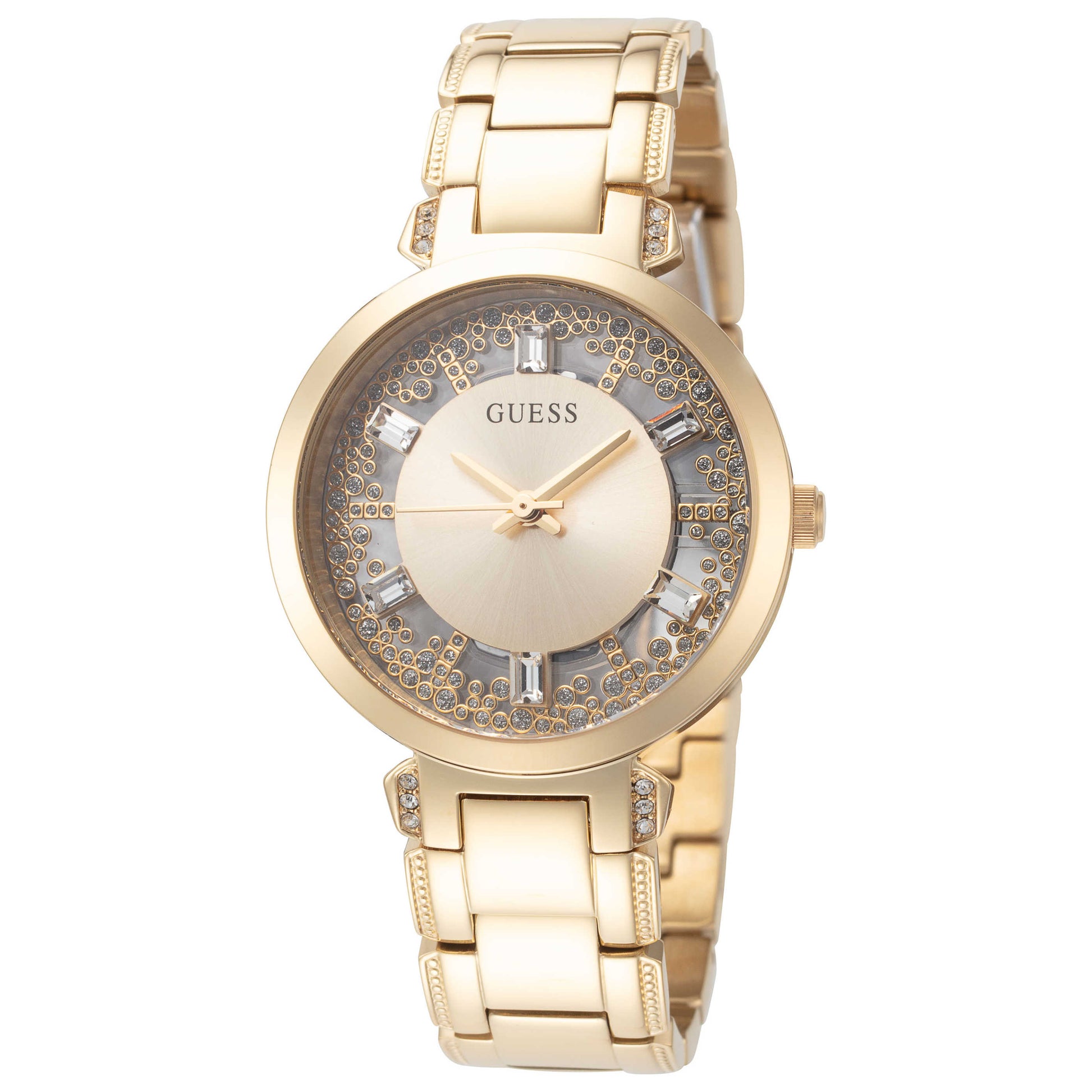 Front view of Guess Crystal Clear Women's Quartz Watch GW0470L2