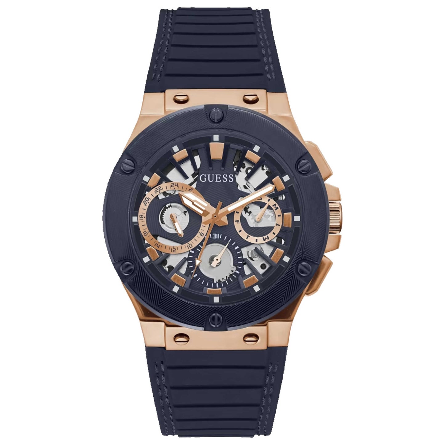 Front view of Guess Circuit Men's Quartz Watch GW0487G4