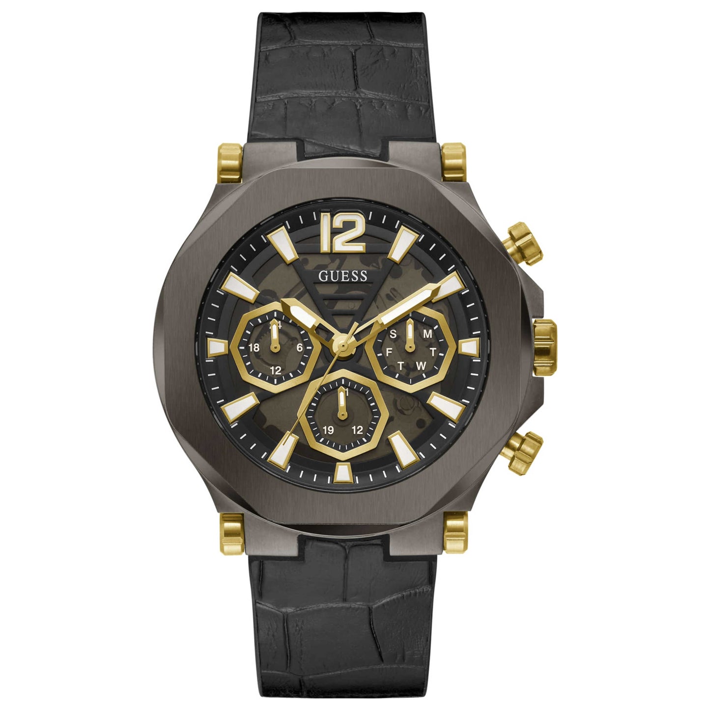 Front view of Guess Edge Men's Quartz Watch GW0492G1