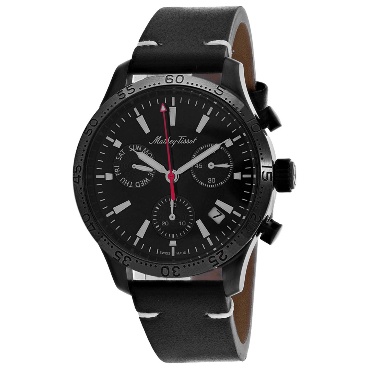 Front view of Mathey Tissot Type 22 Men's Quartz Watch H1822CHLN