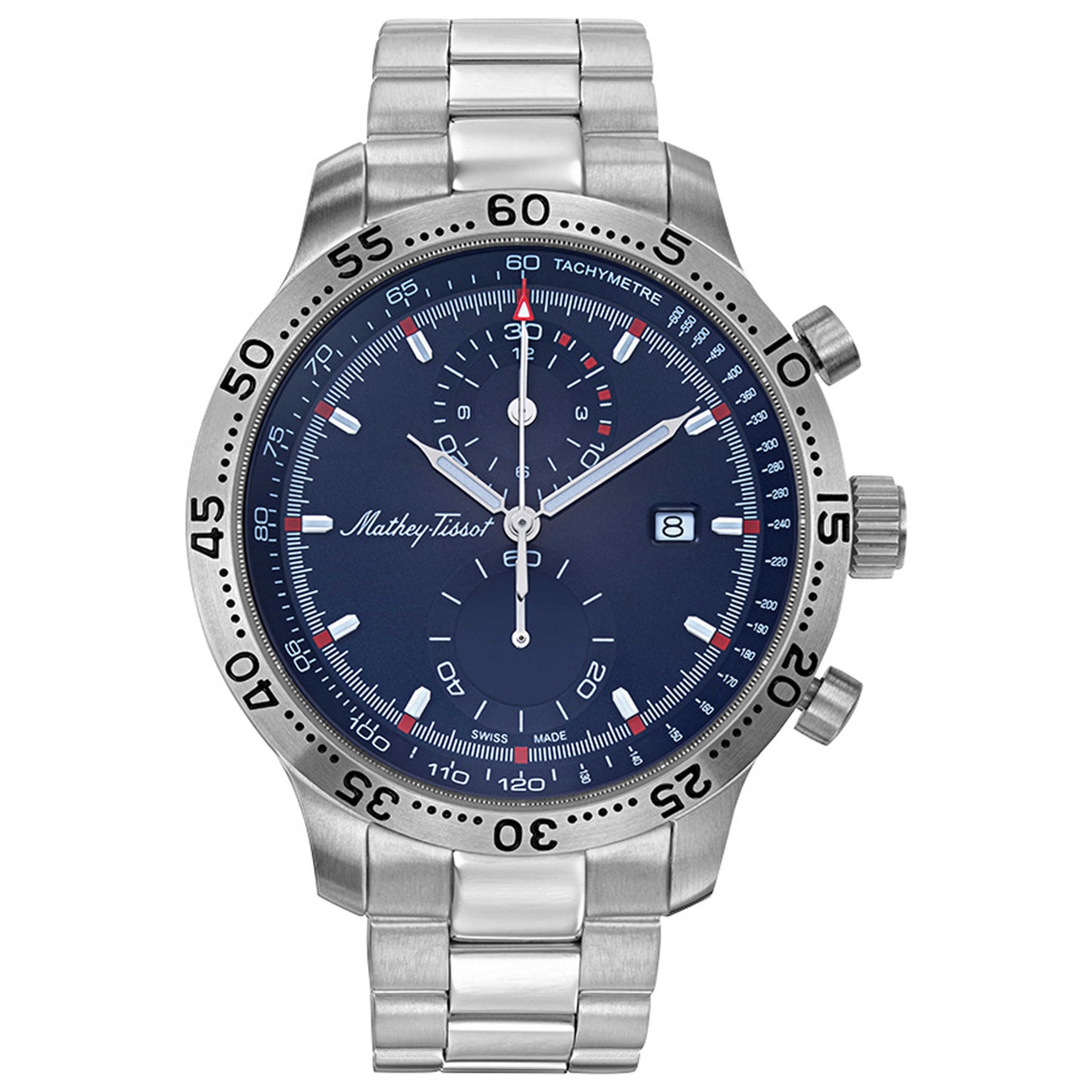 Front view of Mathey Tissot Type 23 Chrono Quartz Men's Quartz Watch H1823CHABU