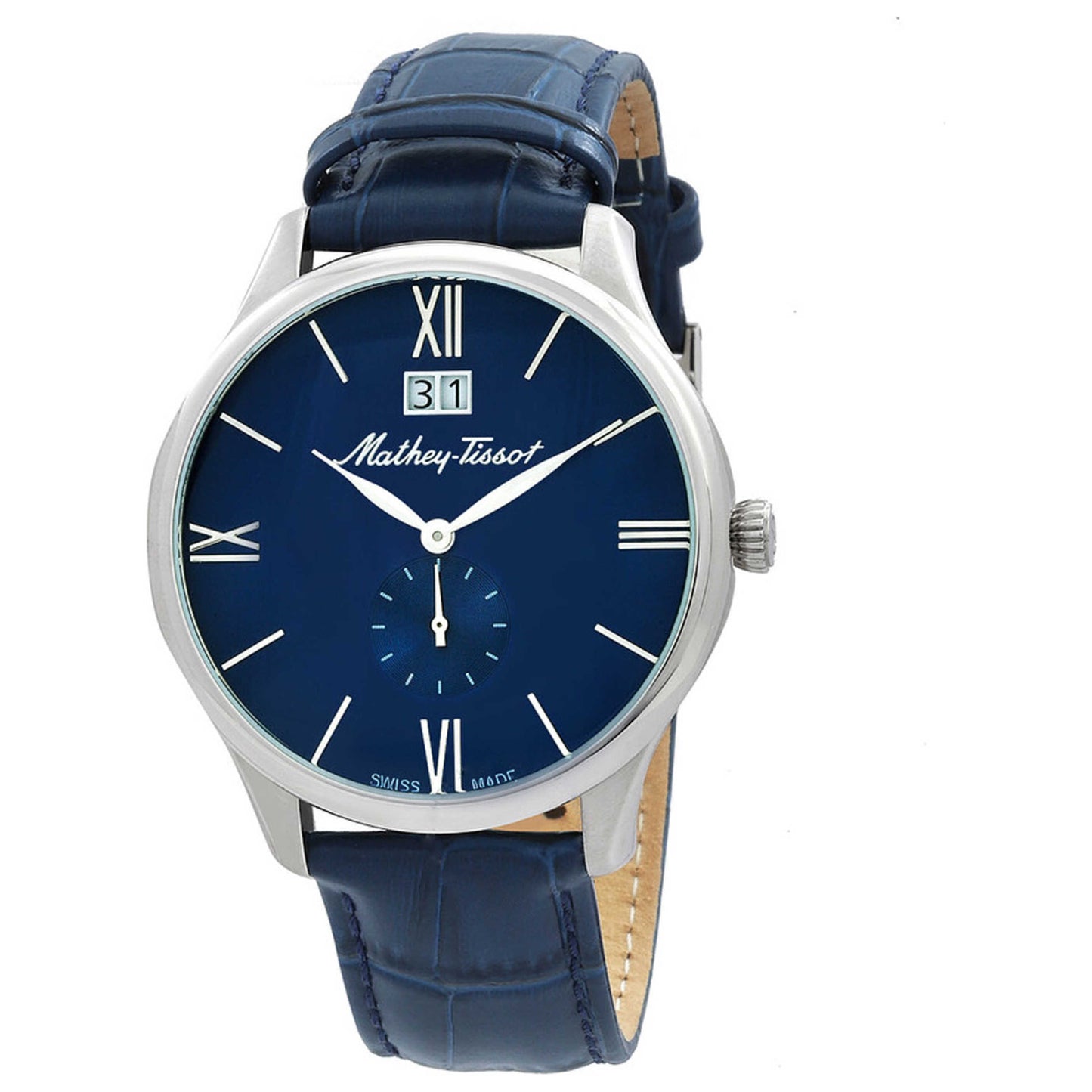 Front view of Mathey Tissot Edmond Men's Quartz Watch H1886QABU