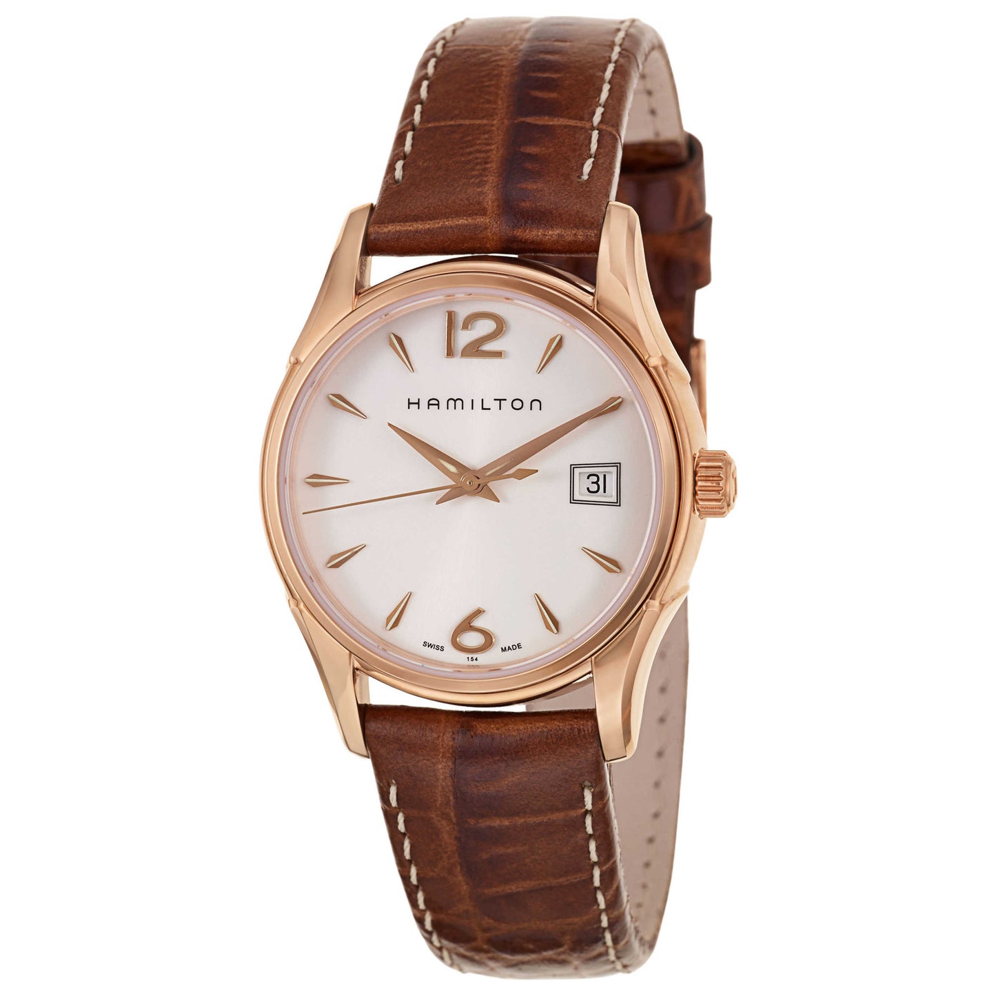 Front view of Hamilton Jazzmaster Women's Swiss Quartz (Battery-Powered) Watch H32341515