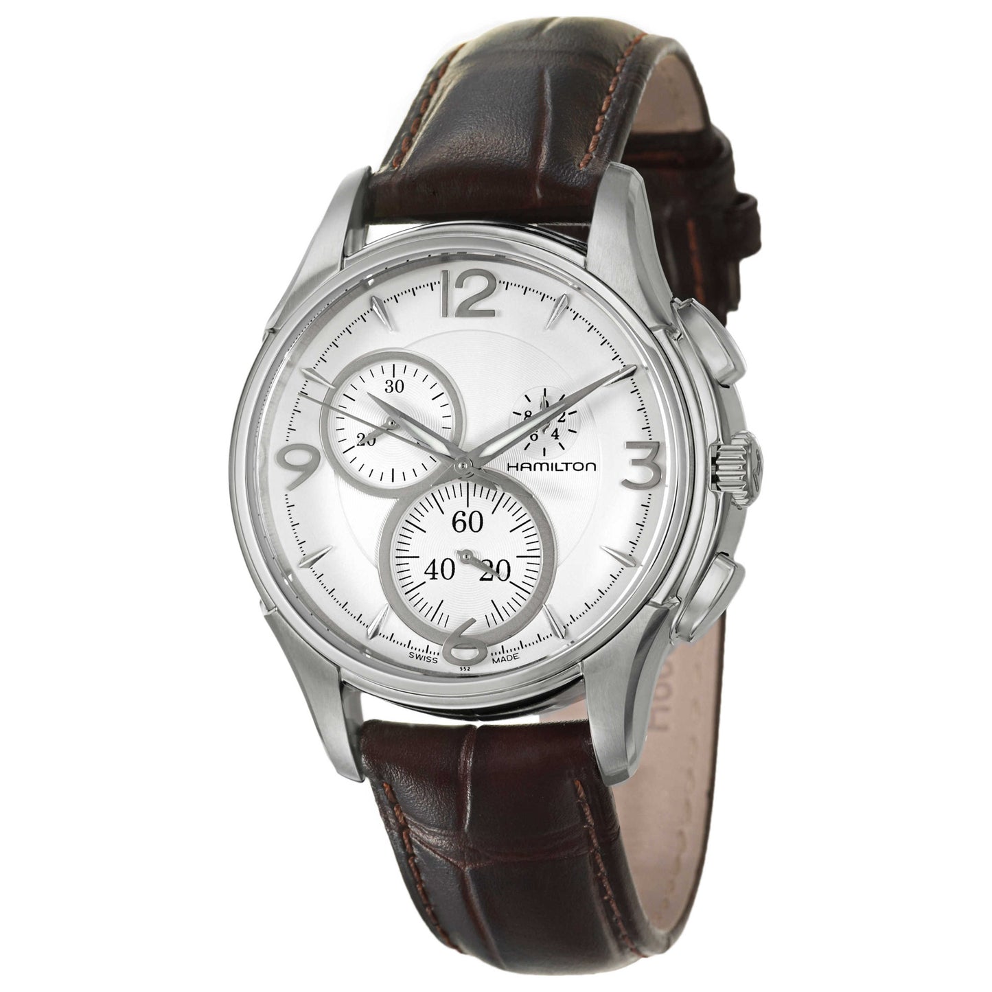 Front view of Hamilton Jazzmaster Men's Swiss Quartz (Battery-Powered) Watch H32372555