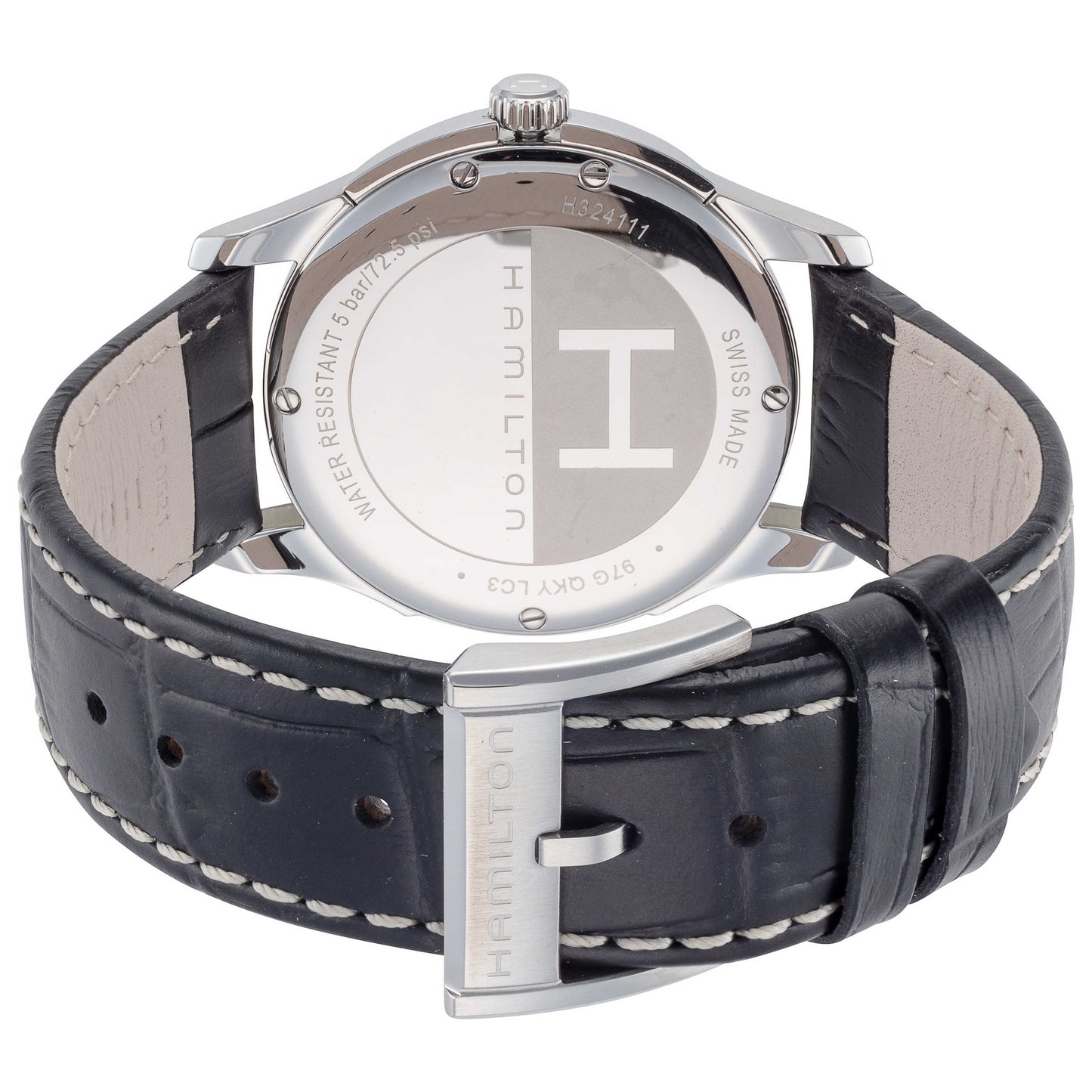 Back view of Hamilton Jazzmaster Men's Quartz Watch H32411735