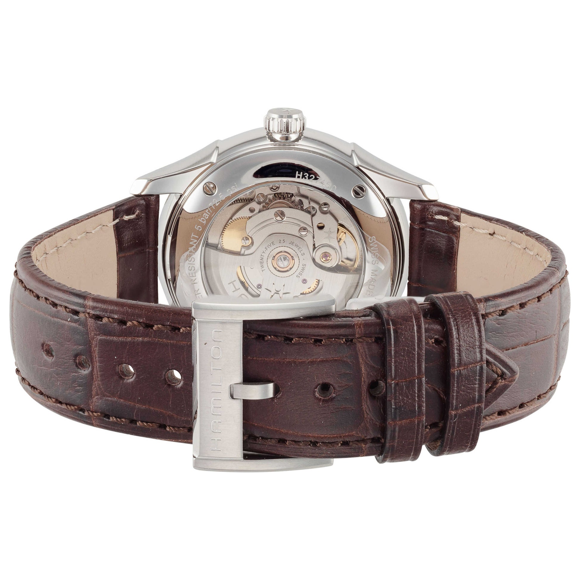 Back view of Hamilton Jazzmaster Men's Automatic Watch H32475520