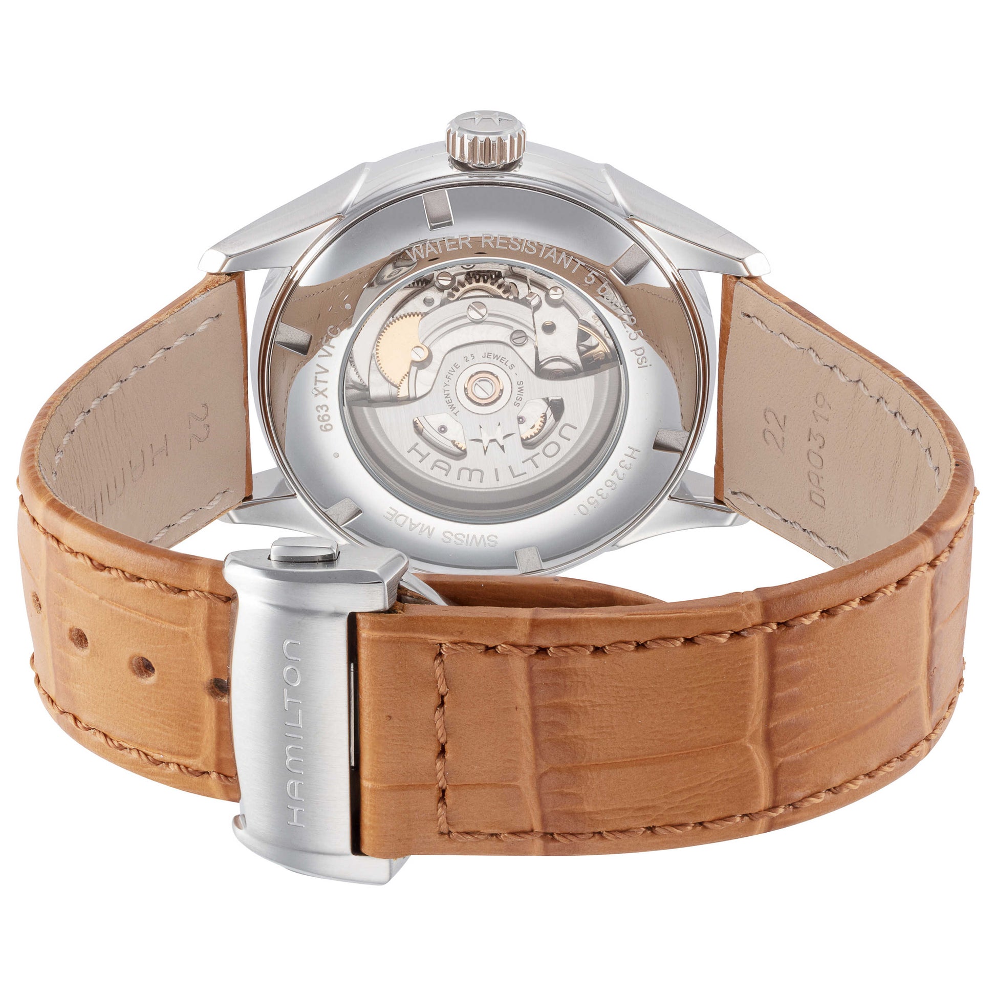 Back view of Hamilton Jazzmaster Men's Automatic Watch H32635541