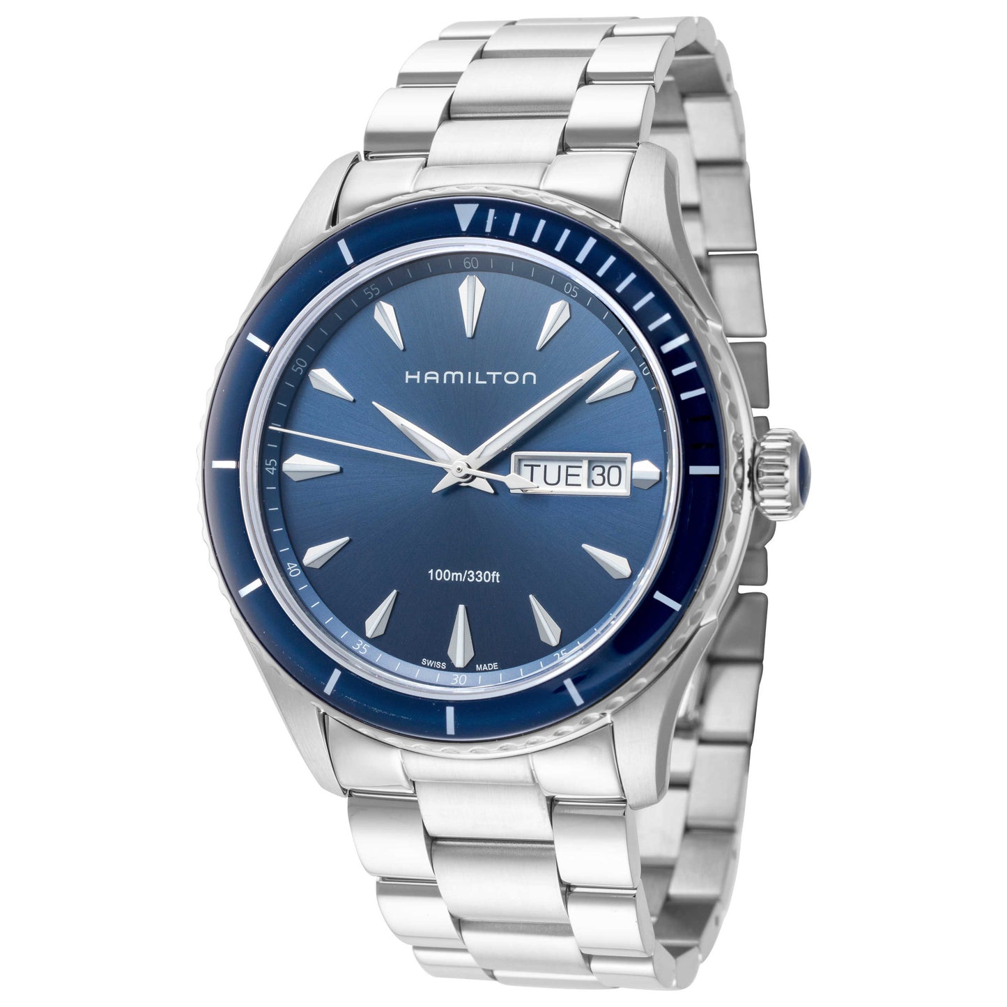 Front view of Hamilton Jazzmaster Men's Quartz Watch H37551141