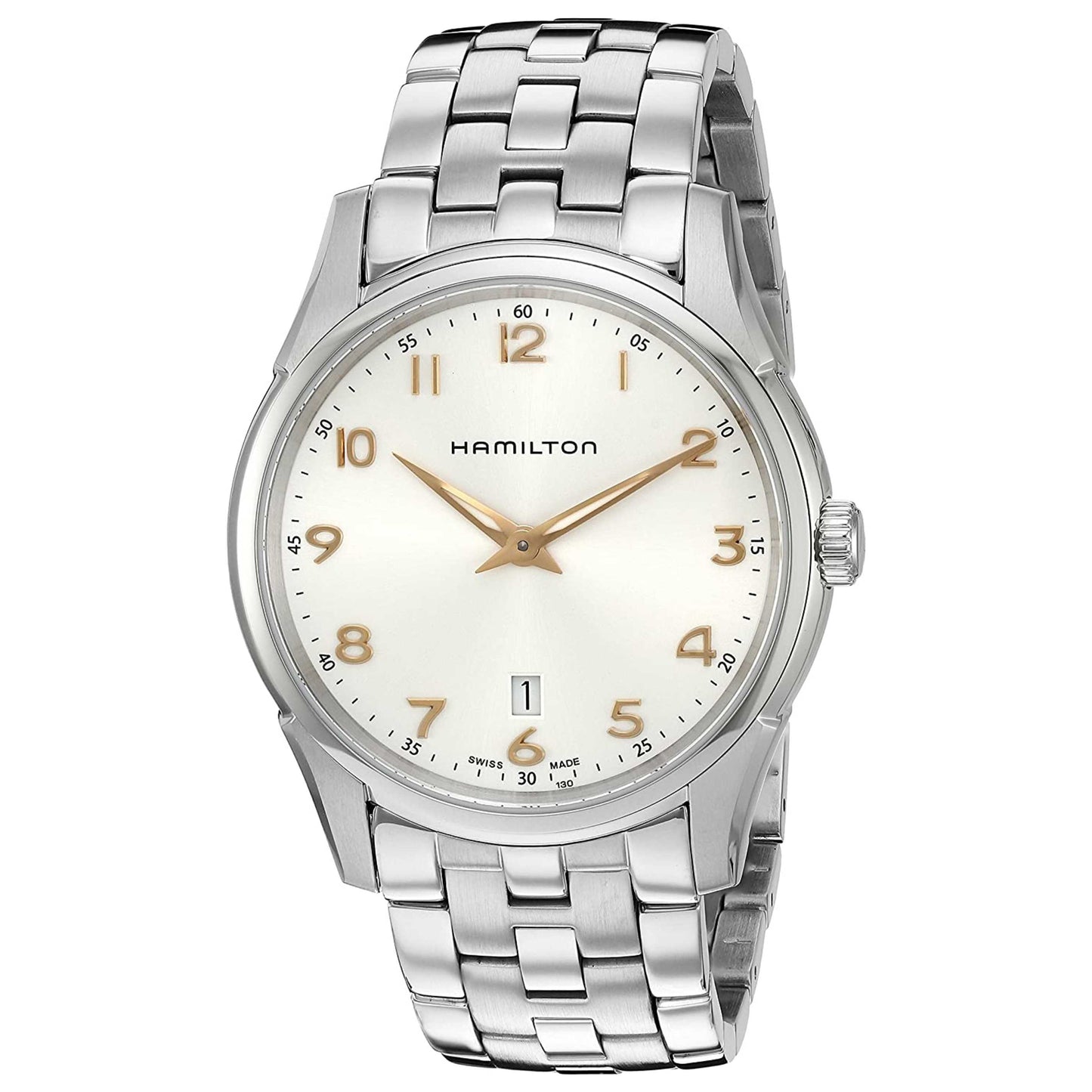 Front view of Hamilton Jazzmaster Men's Quartz Watch H38511113
