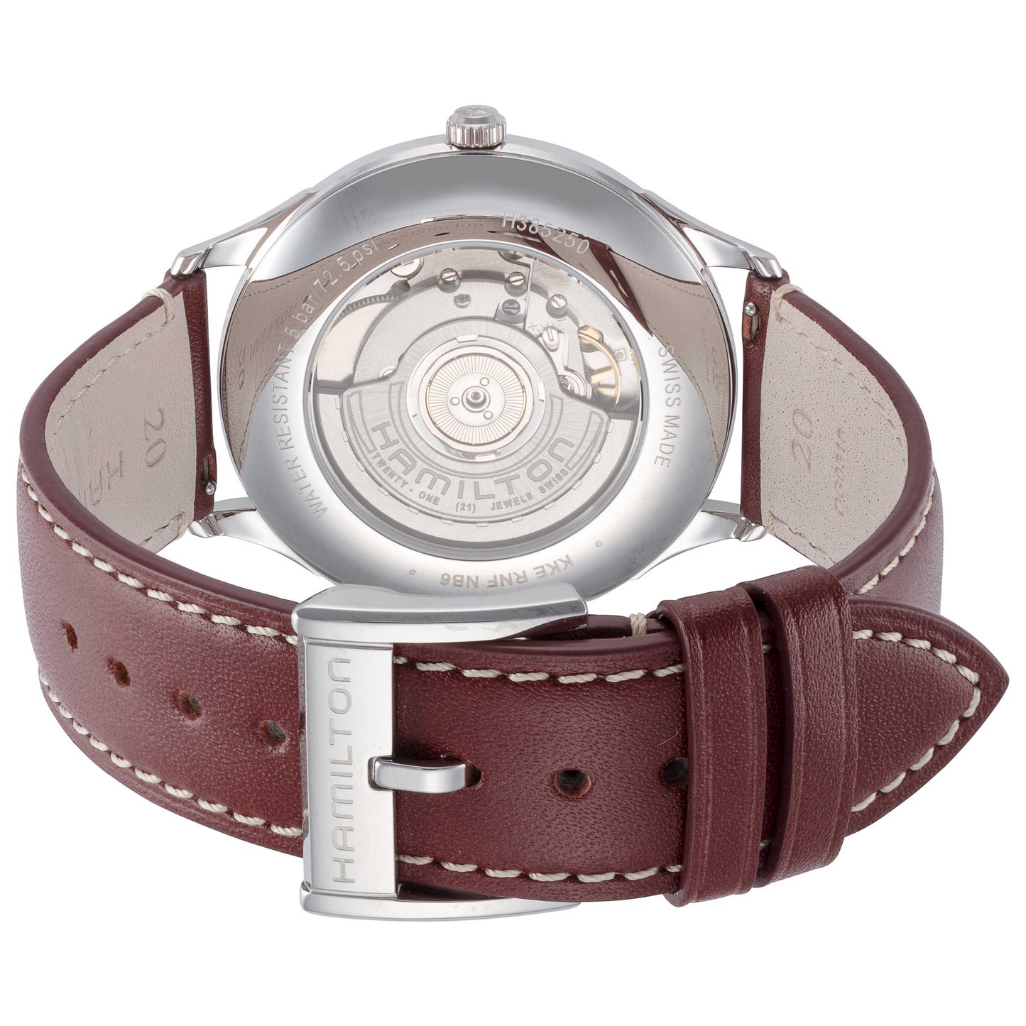 Back view of Hamilton Jazzmaster Men's Automatic Watch H38525881
