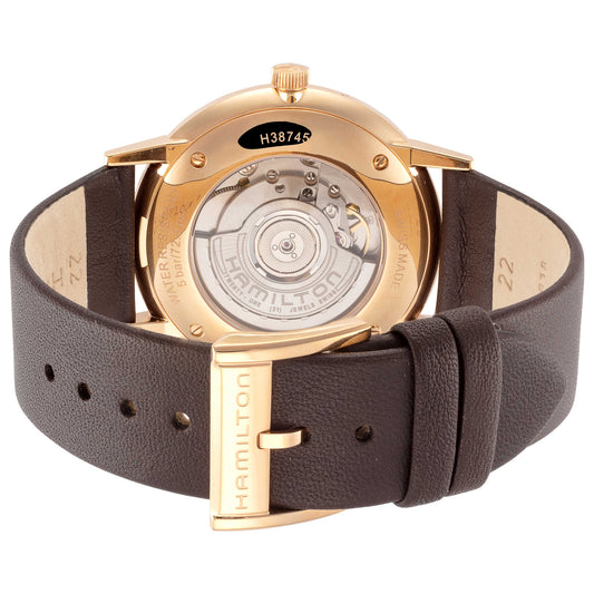 Back view of Hamilton American Classic Men's Automatic Watch H38745501