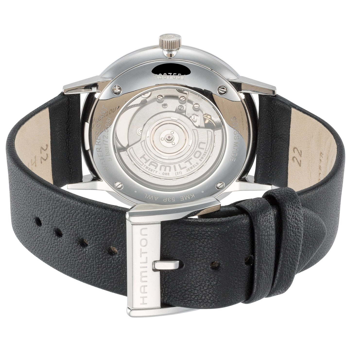Back view of Hamilton American Classic Men's Automatic Watch H38755781