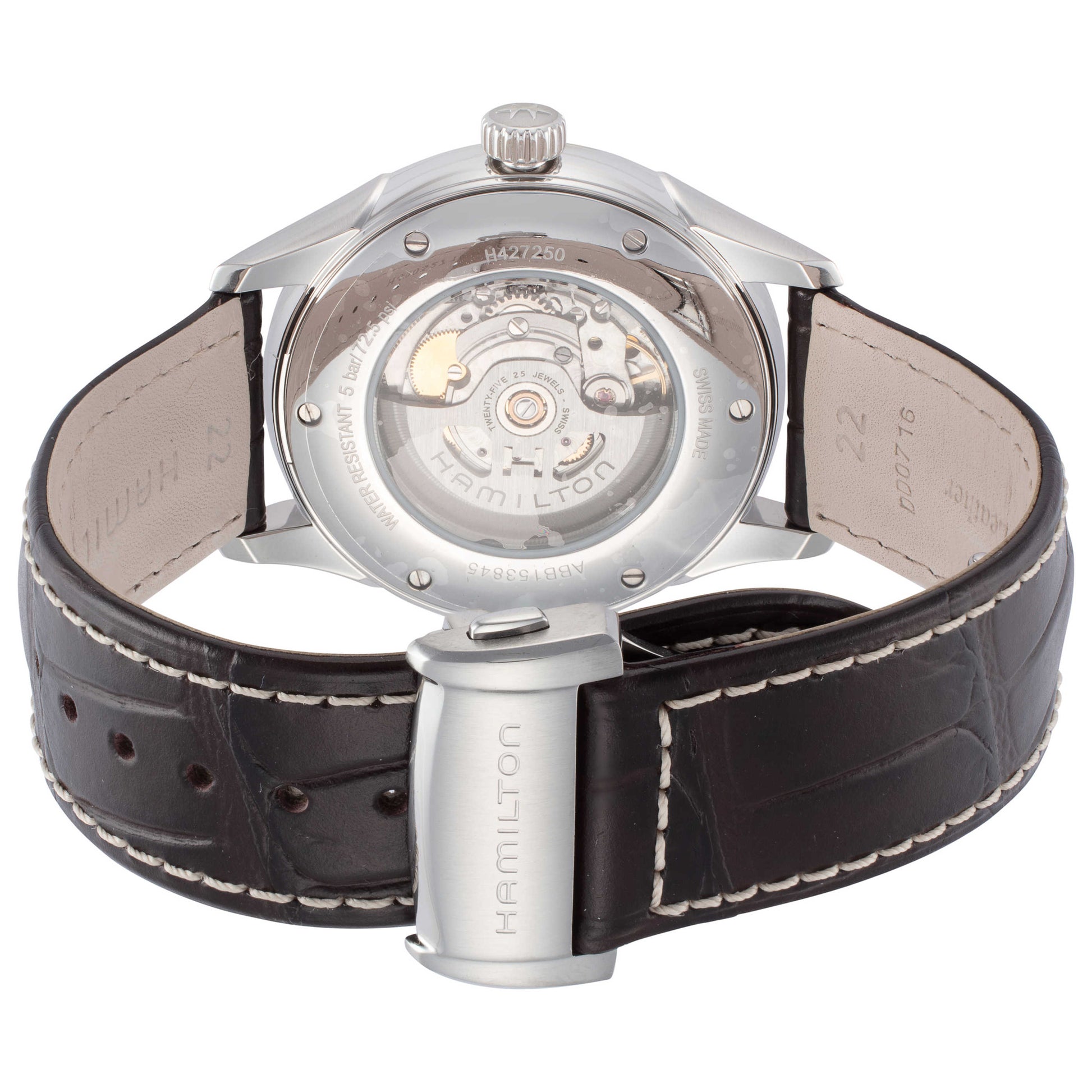 Back view of Hamilton Jazzmaster Men's Automatic Watch H42725551