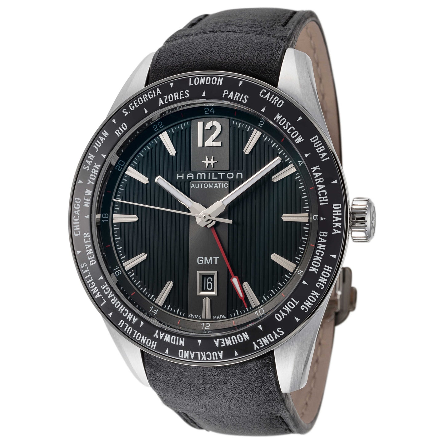 Front view of Hamilton Broadway Men's Automatic Watch H43725731