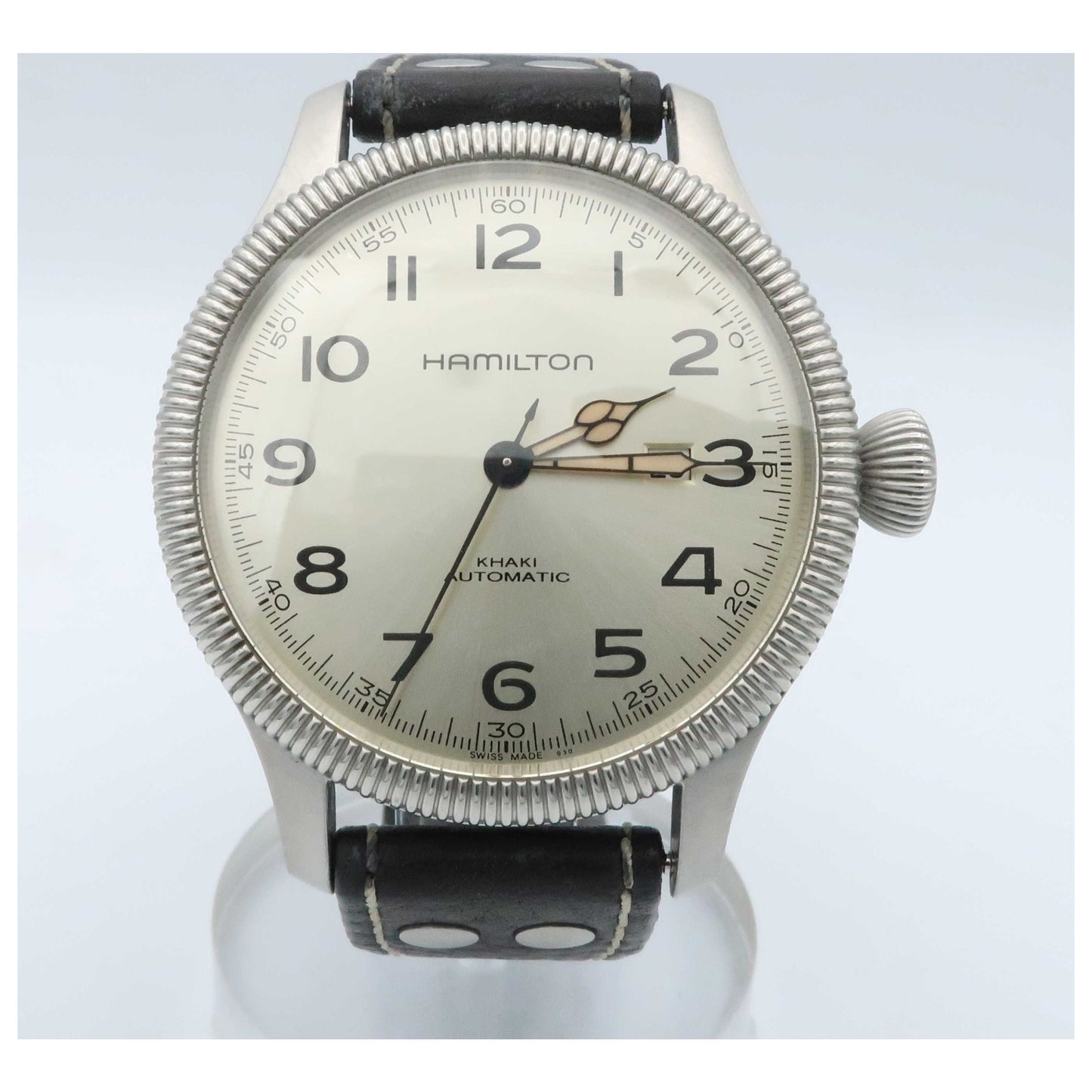 Front view of Hamilton Khaki Field Men's Automatic Watch H60455593-PO