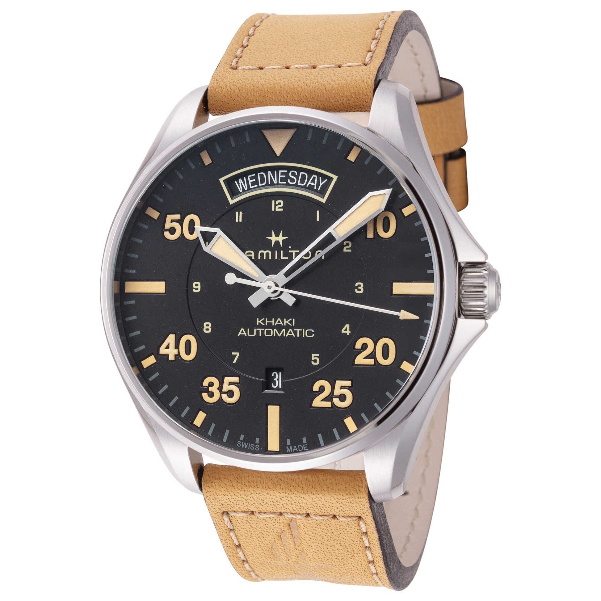 Front view of Hamilton Khaki Aviation Men's Automatic Watch H64645531