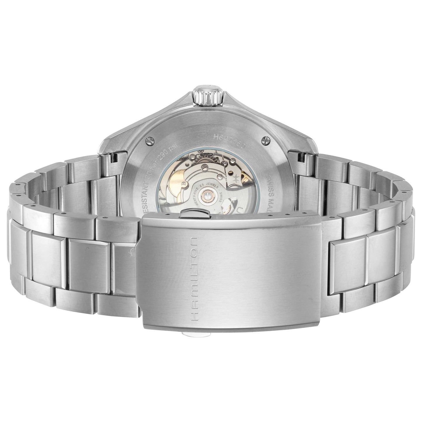 Back view of Hamilton Khaki Aviation Men's Automatic Watch H64715135