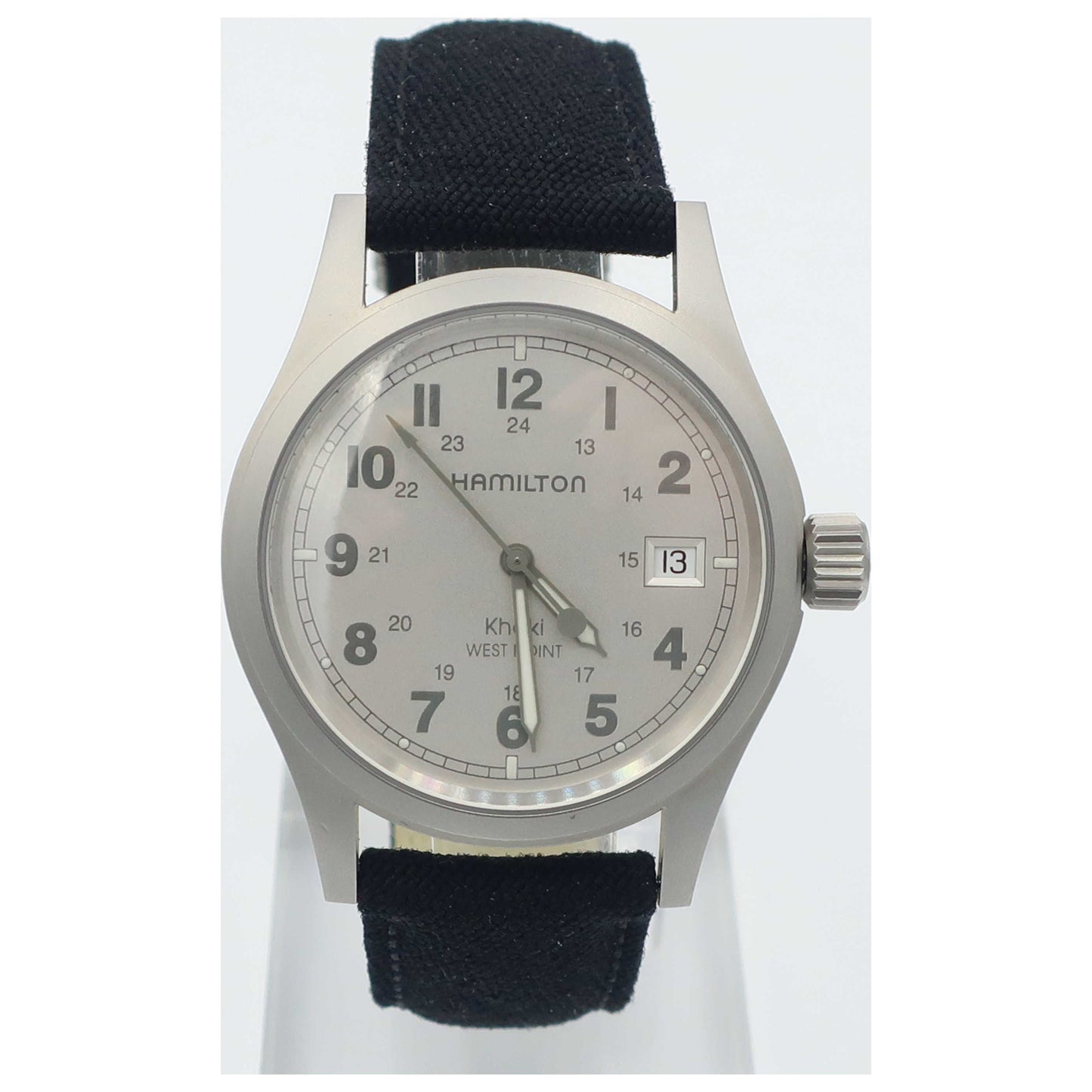 Front view of Hamilton Khaki Field Men's Quartz Watch H68411413-SD2