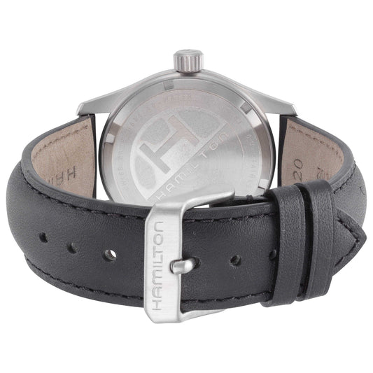 Back view of Hamilton Khaki Field Men's Swiss Quartz (Battery-Powered) Watch H68421333